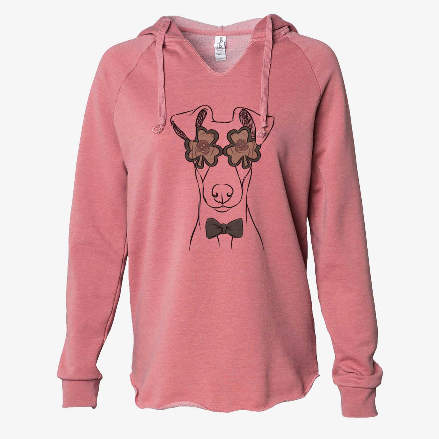 St. Patrick's Tanner the Fox Terrier - Cali Wave Hooded Sweatshirt - Image 5