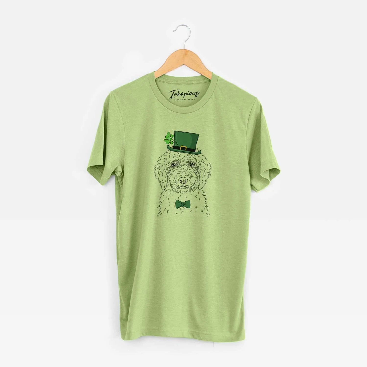 St. Patrick's Teddy the Labradoodle - Unisex Crewneck - Image 6