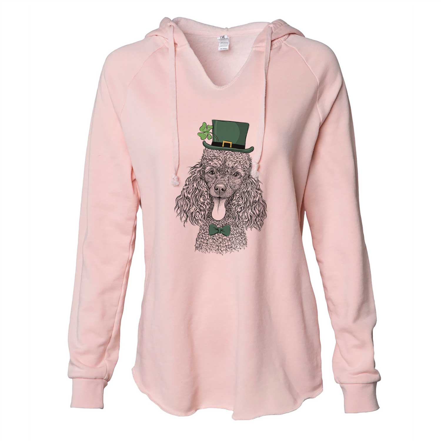 St. Patrick's Teddy the Mini Poodle - Cali Wave Hooded Sweatshirt - Image 4