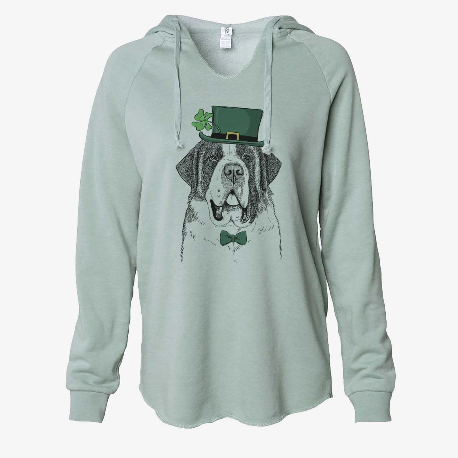 St. Patrick's Thor the Saint Bernard - Cali Wave Hooded Sweatshirt - Image 6