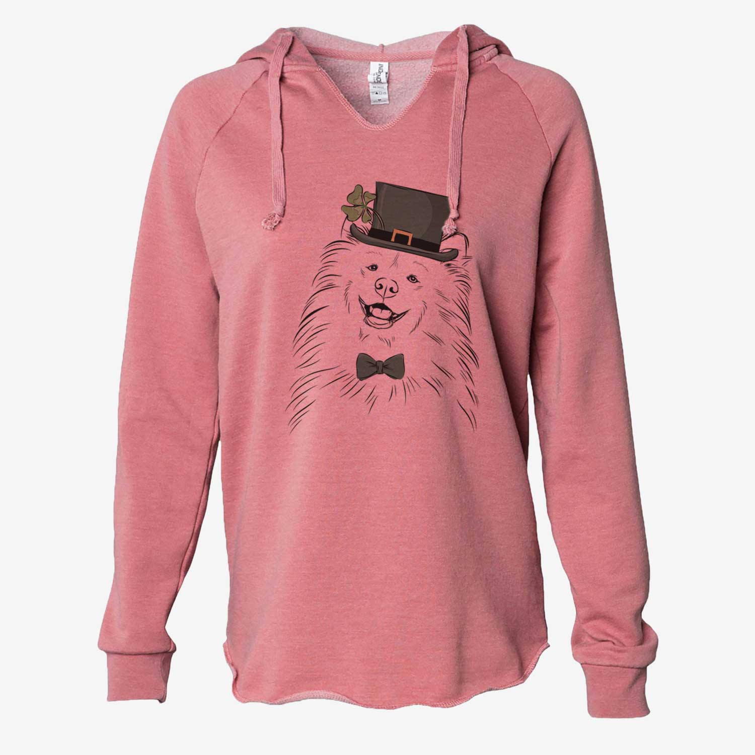 St. Patrick's Tillie the Samoyed - Cali Wave Hooded Sweatshirt - Image 5