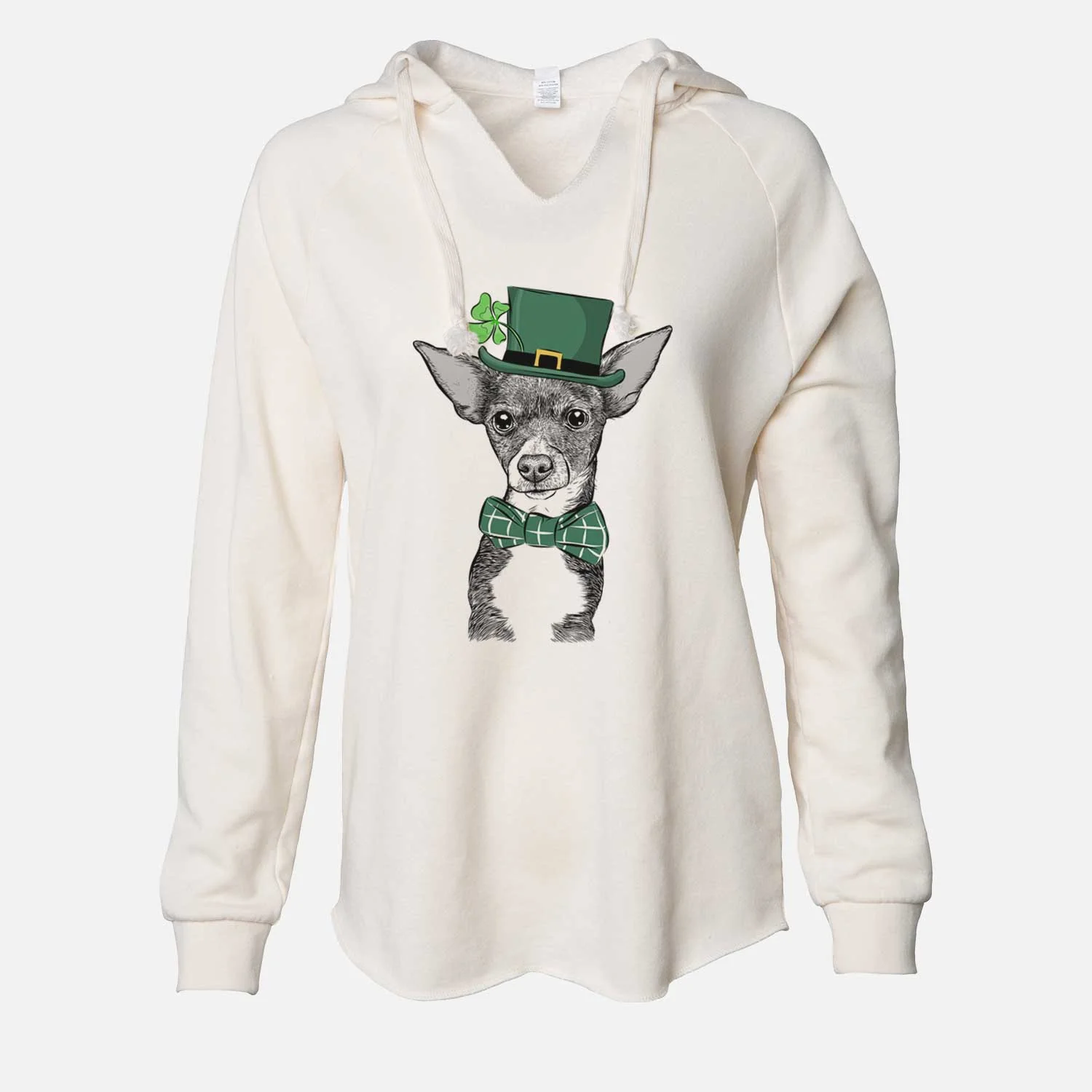 St. Patrick's Tiny Archie the Mixed Breed - Cali Wave Hooded Sweatshirt - Image 7
