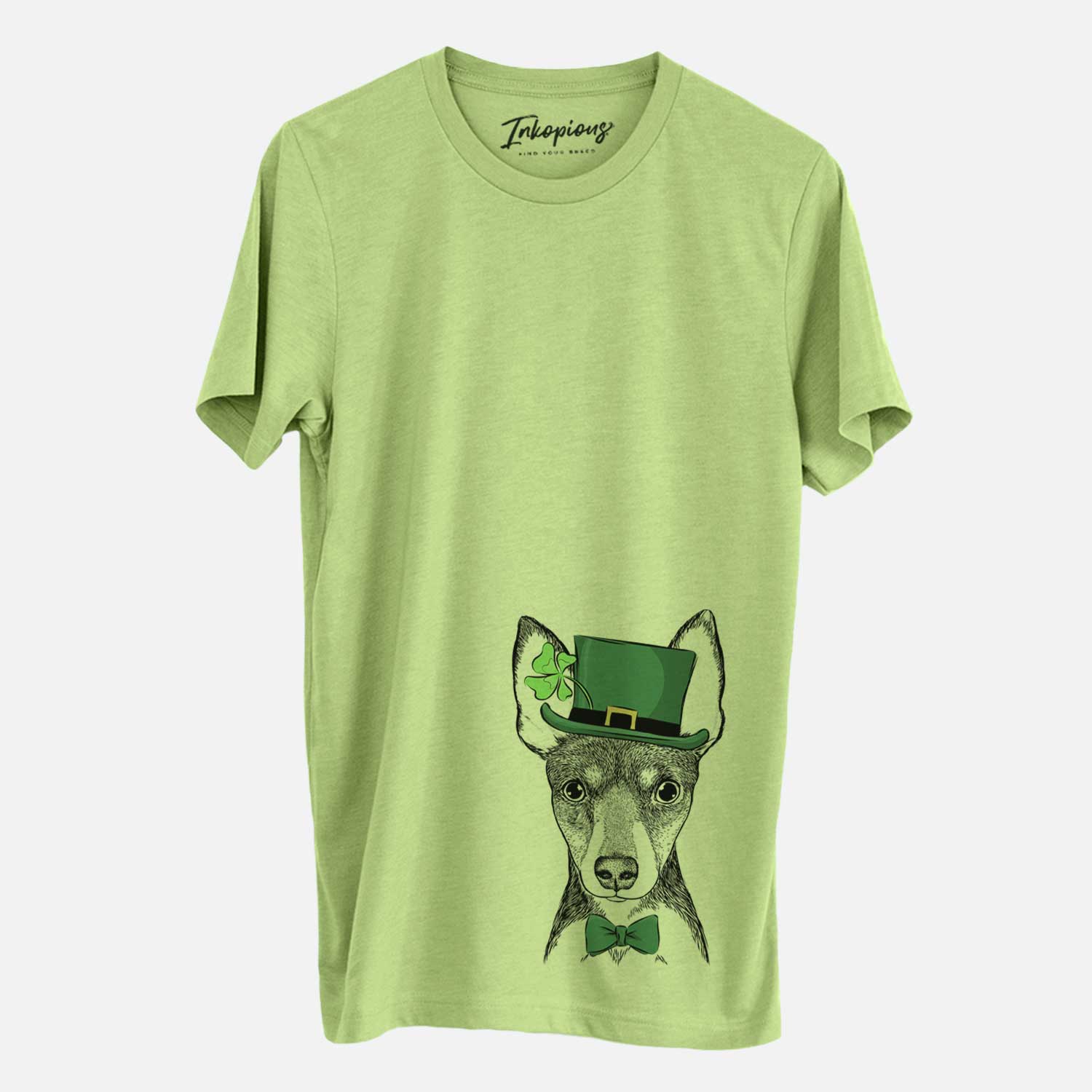 St. Patrick's Tiny the Toy Fox Terrier - Unisex Crewneck - Image 3