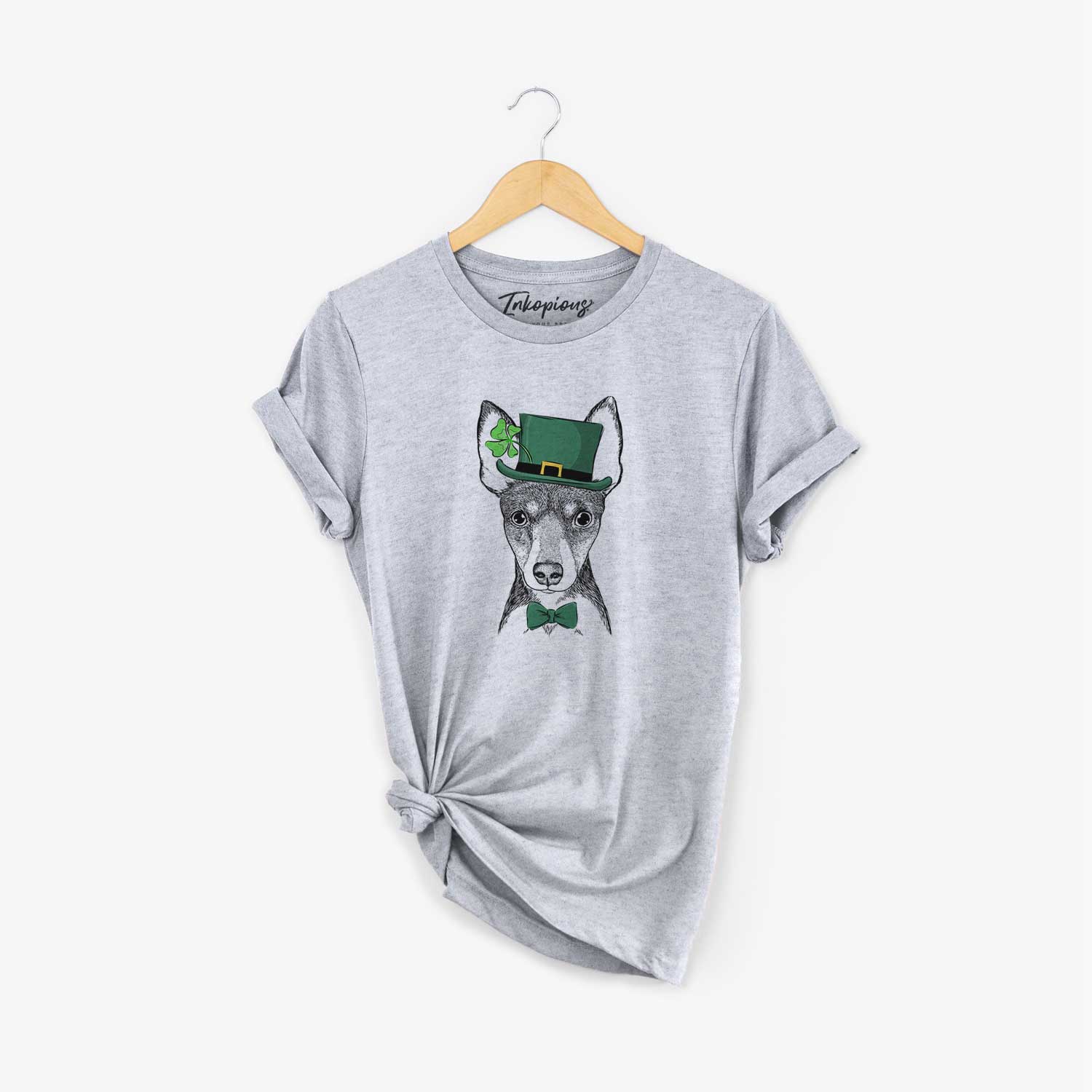 St. Patrick's Tiny the Toy Fox Terrier - Unisex Crewneck - Image 5