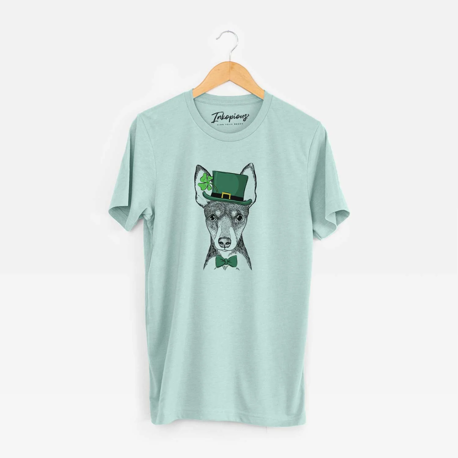 St. Patrick's Tiny the Toy Fox Terrier - Unisex Crewneck - Image 7