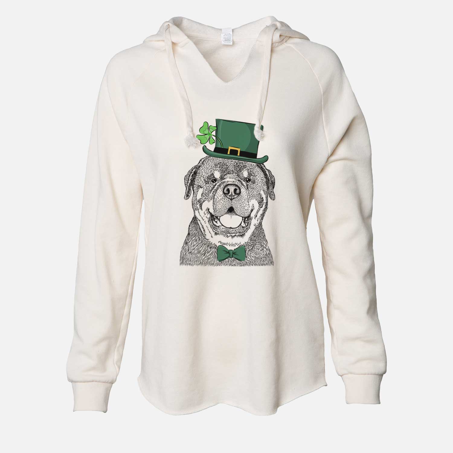 St. Patrick's Titan the Rottweiler - Cali Wave Hooded Sweatshirt - Image 7