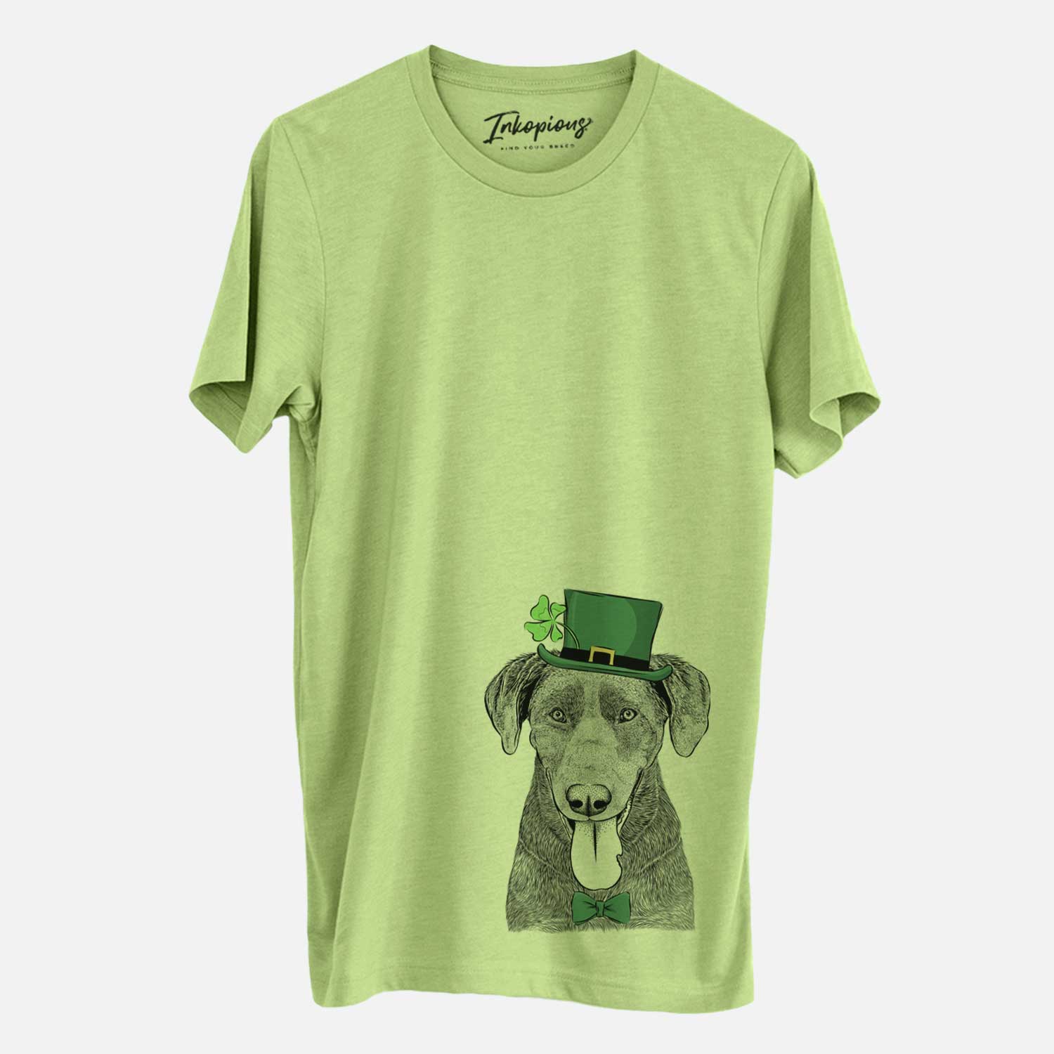St. Patrick's Tobes the Chocolate Lab - Unisex Crewneck - Image 3