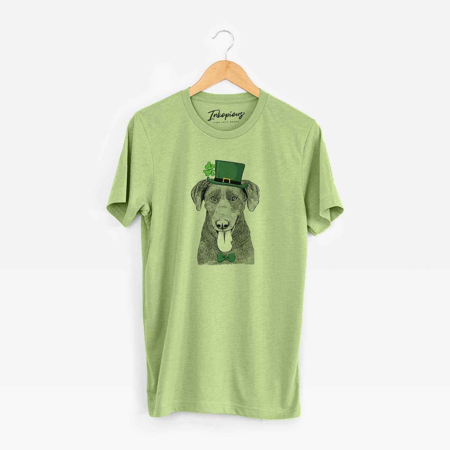 St. Patrick's Tobes the Chocolate Lab - Unisex Crewneck - Image 6