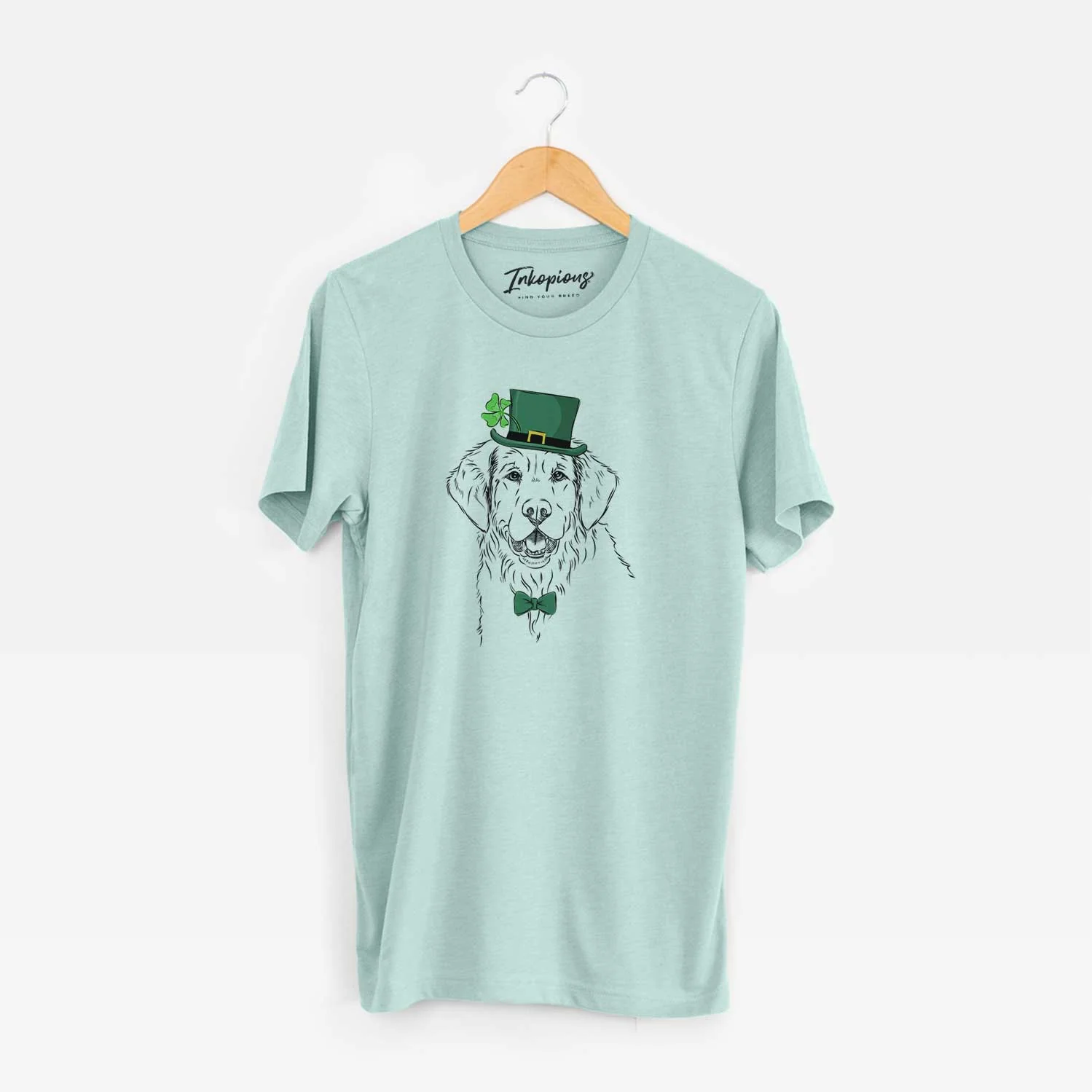 St. Patrick's Toby the Golden Retriever - Unisex Crewneck - Image 7