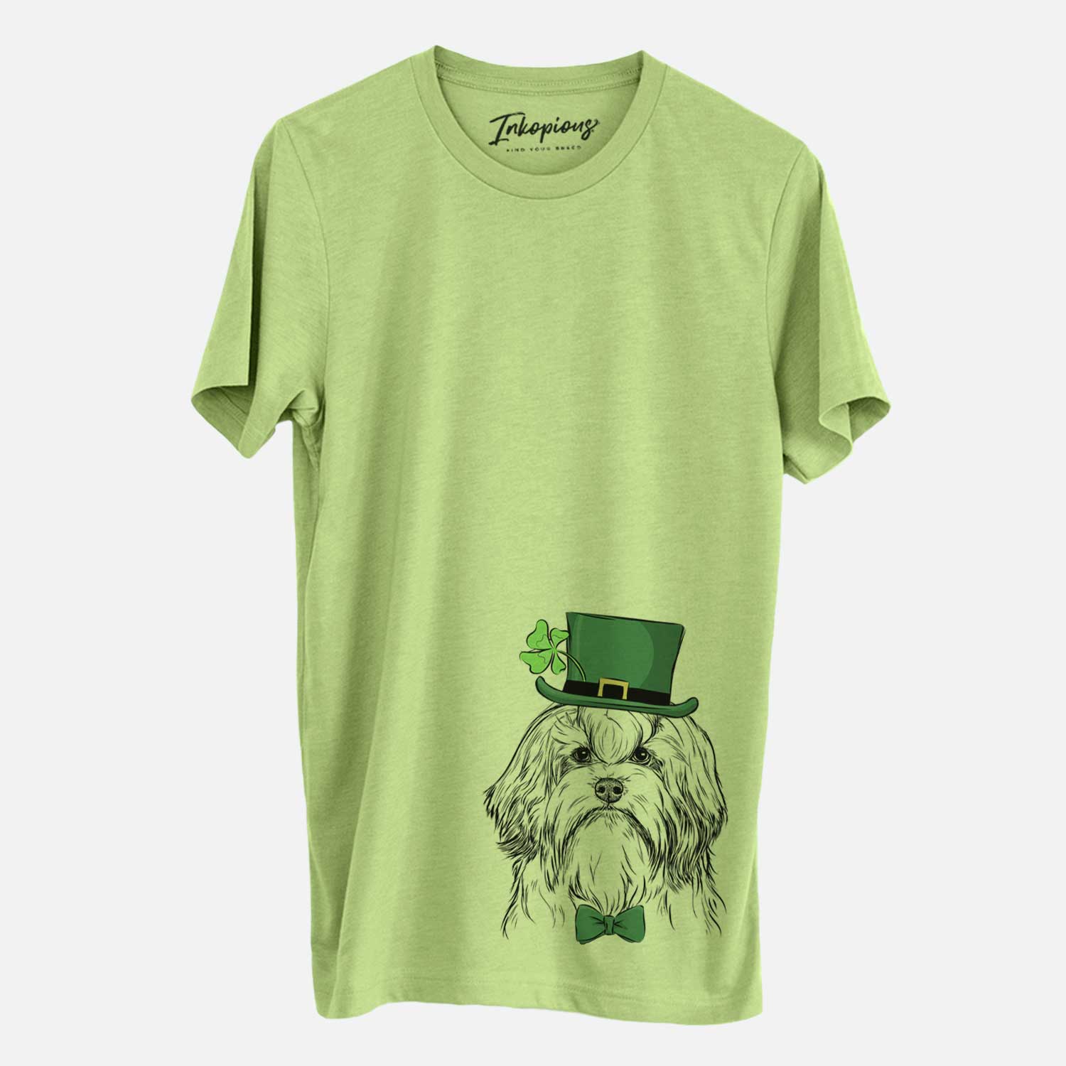 St. Patrick's Tootsie the Lowchen - Unisex Crewneck - Image 3