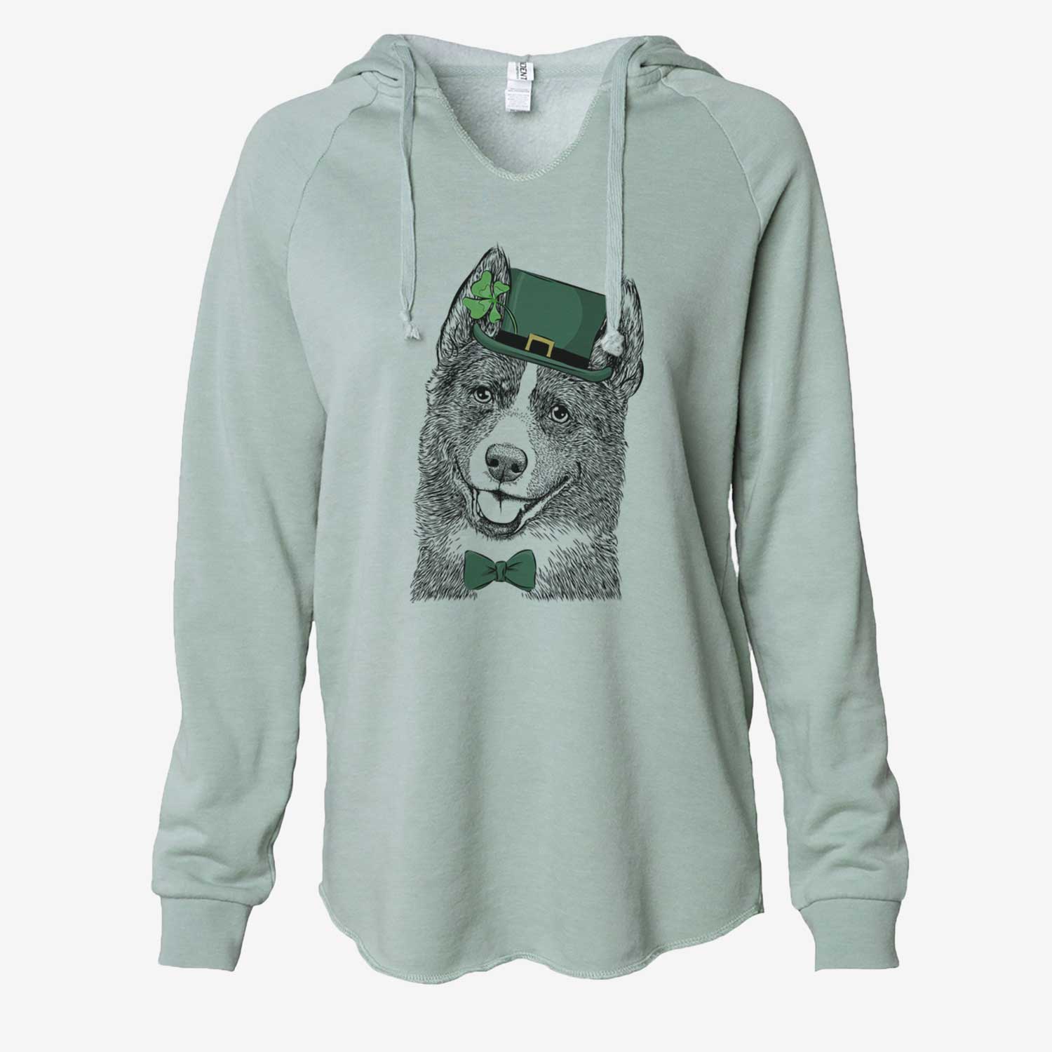 St. Patrick's Tosca the Karelian Bear Dog - Cali Wave Hooded Sweatshirt - Image 6