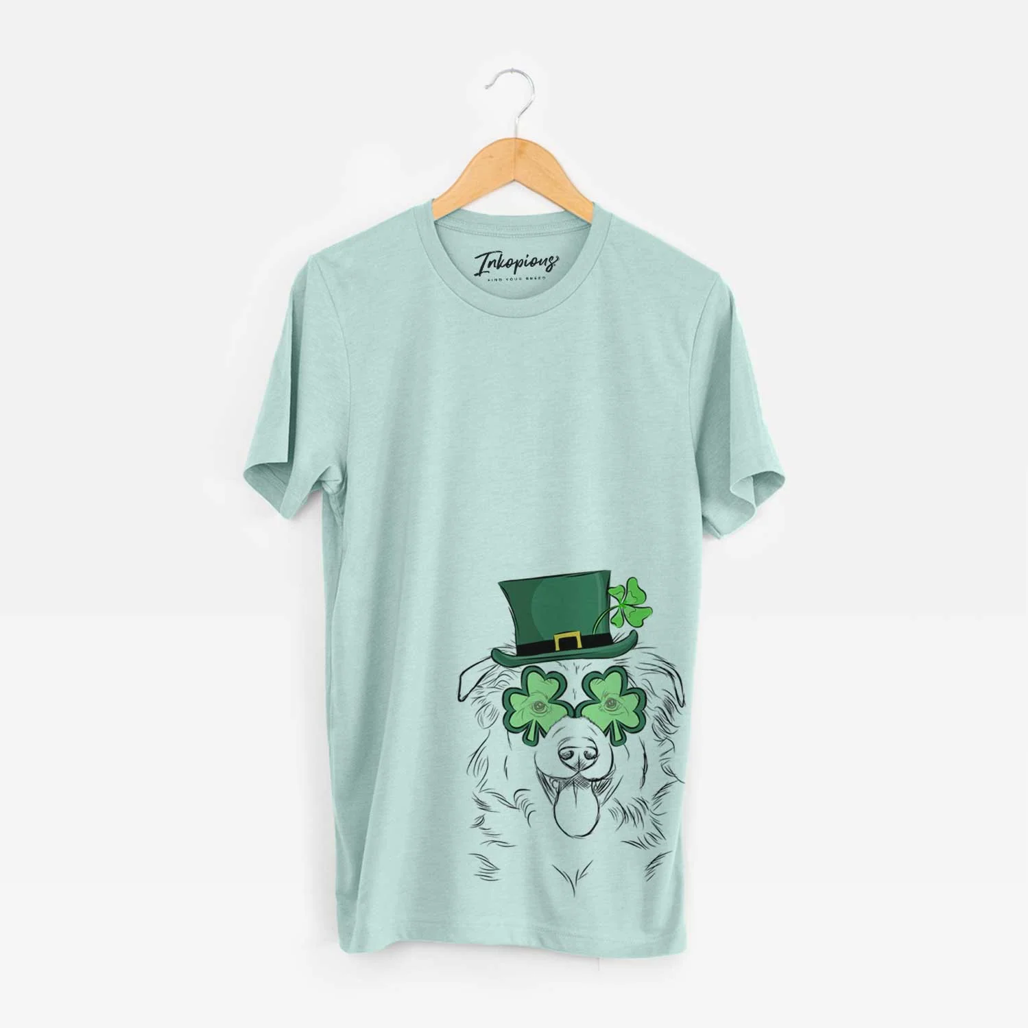 St. Patrick's Tucker the Collie Shepherd - Unisex Crewneck - Image 4