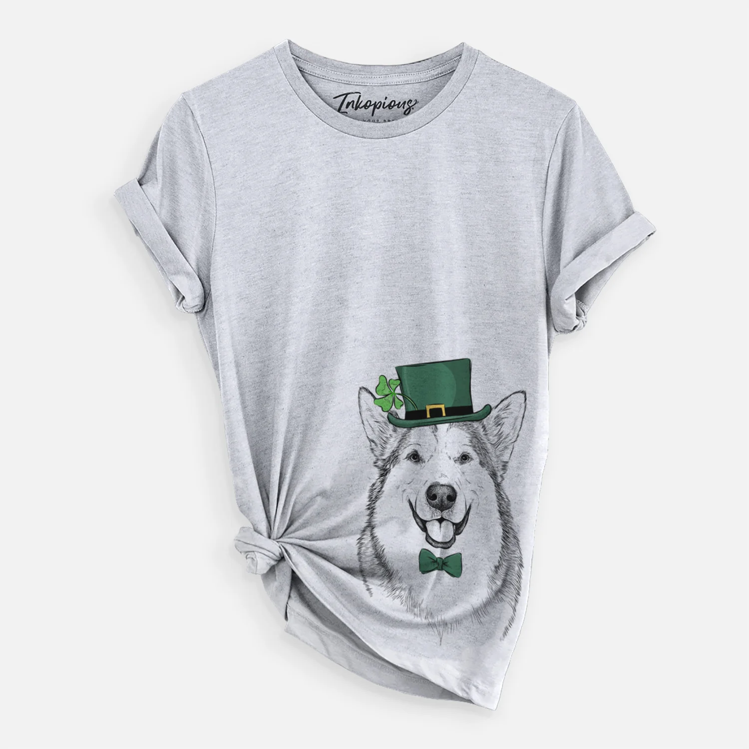 St. Patrick's Vader the Alaskan Malamute - Unisex Crewneck - Image 2