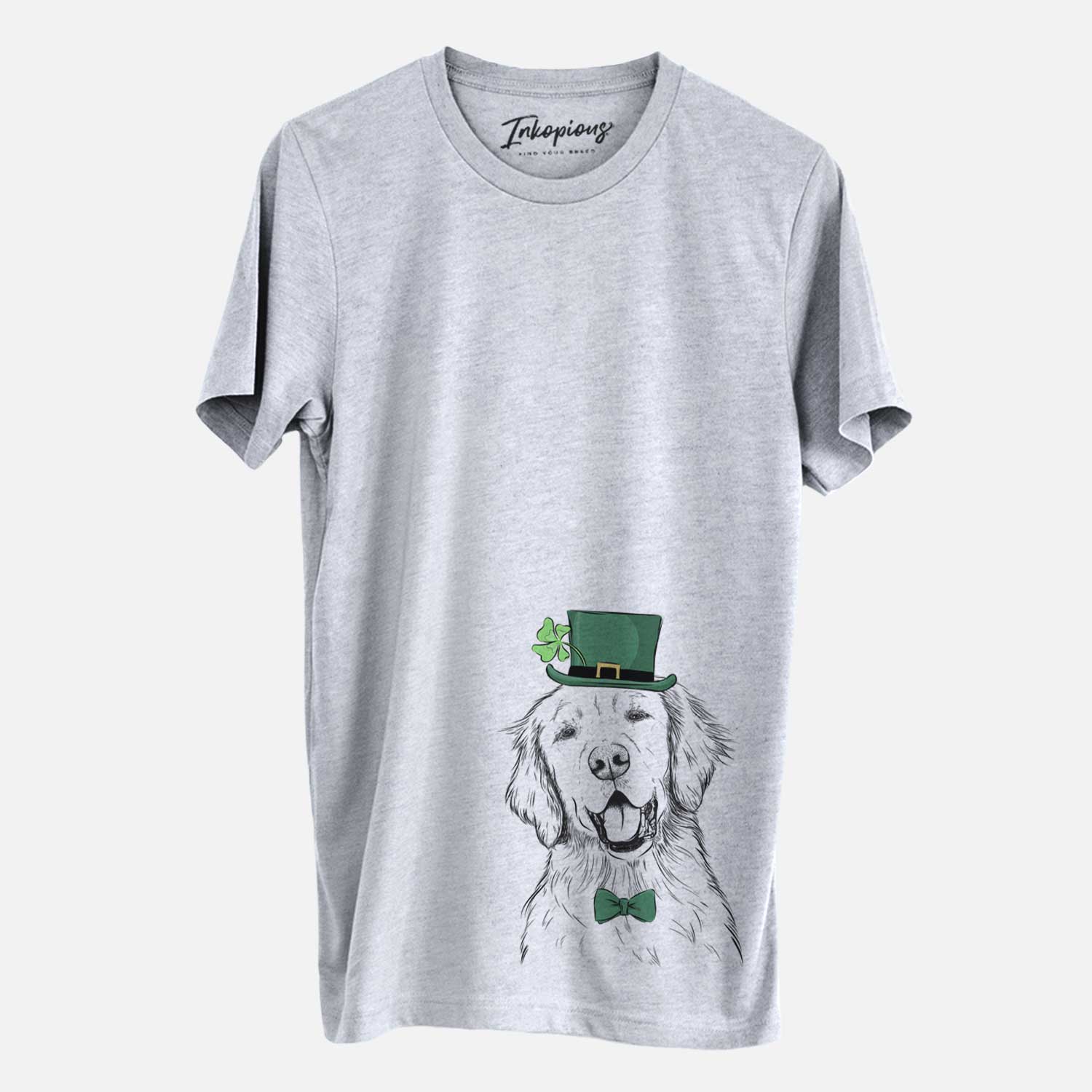 St. Patrick's Wallace the Golden Retriever - Unisex Crewneck - Image 2