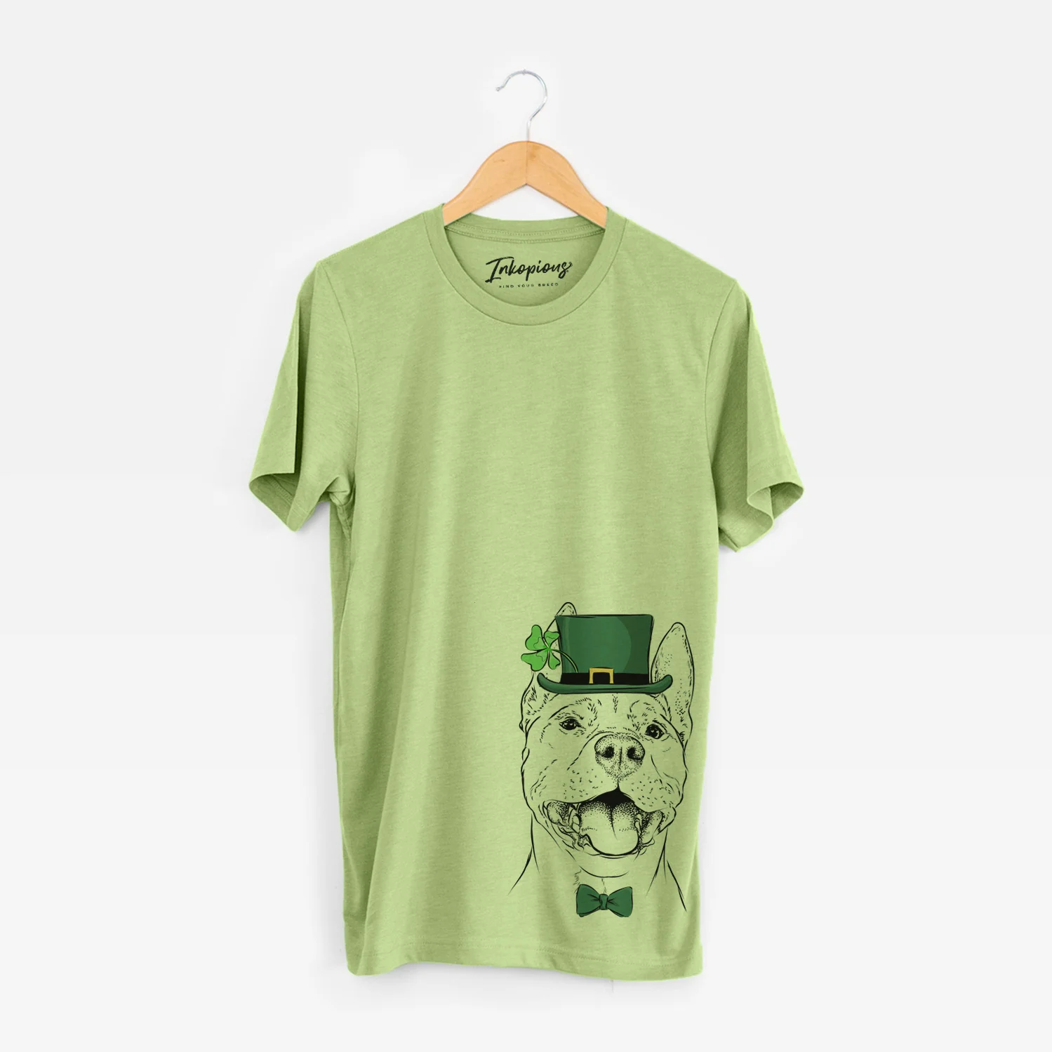 St. Patrick's Wally the Pitbull - Unisex Crewneck - Image 3