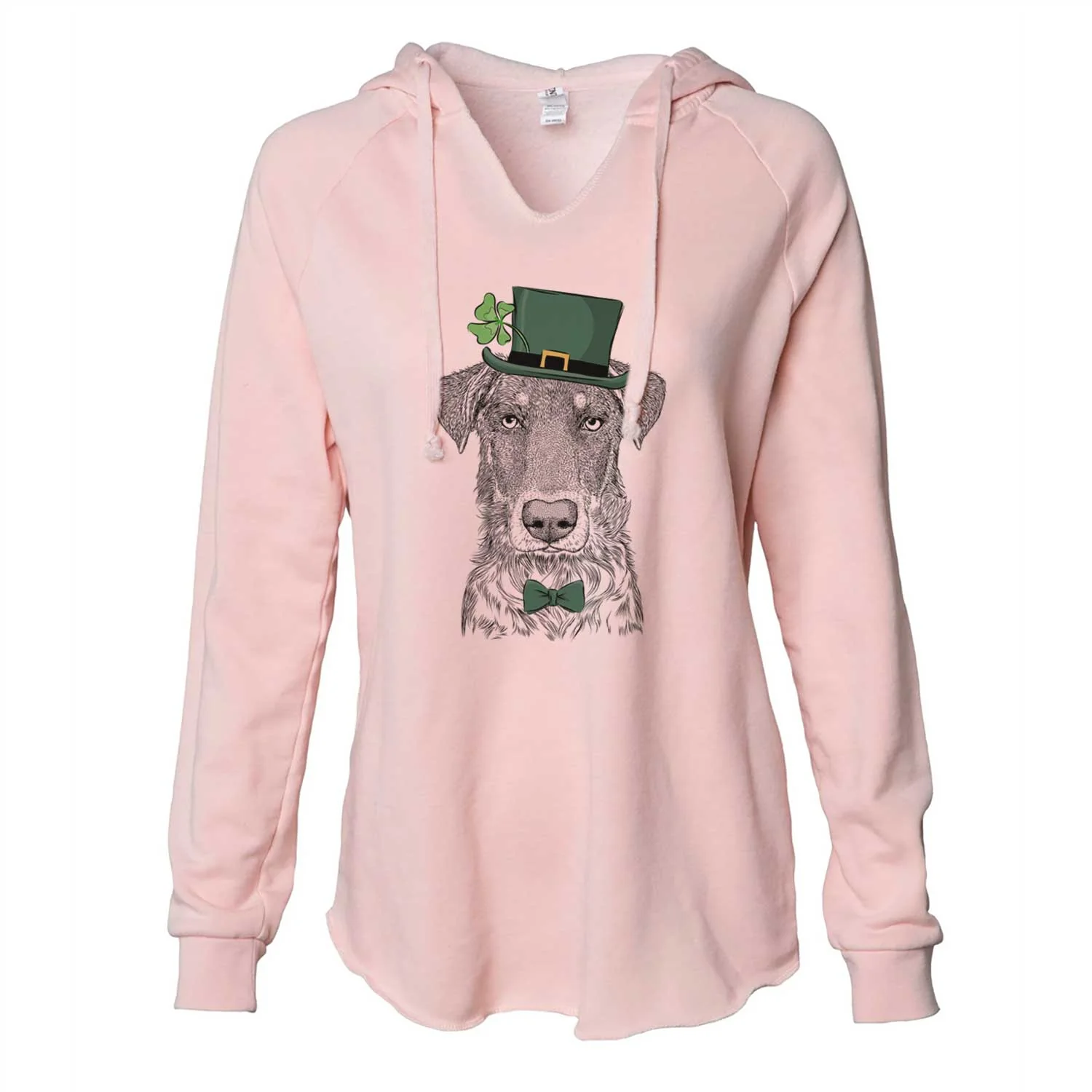 St. Patrick's Wesson the Beauceron - Cali Wave Hooded Sweatshirt - Image 4