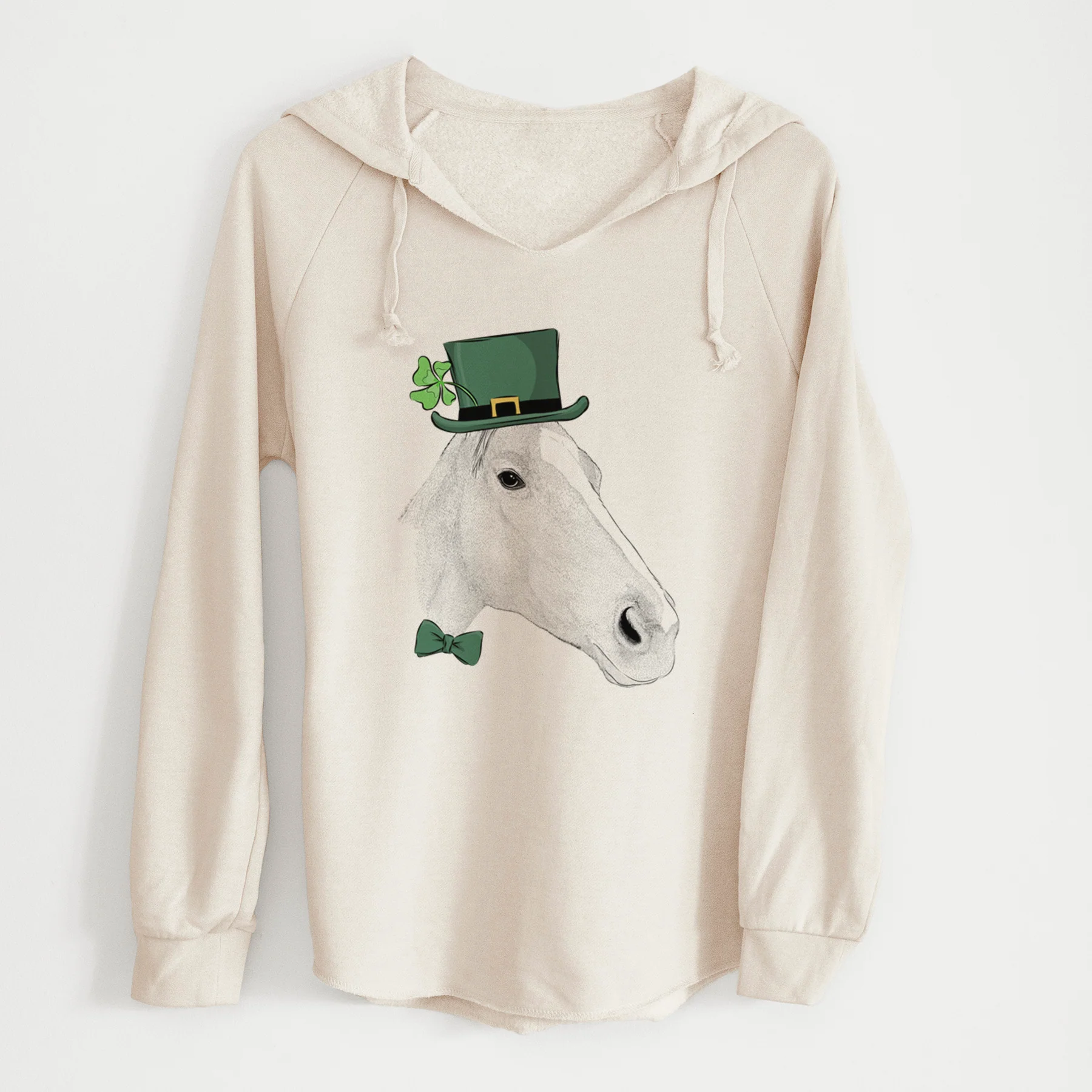 St. Patrick's Westley the Horse - Cali Wave Hooded Sweatshirt - Image 7