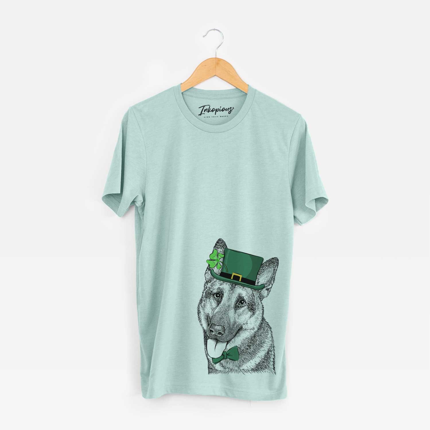 St. Patrick's Whitaker the German Shepherd - Unisex Crewneck - Image 4