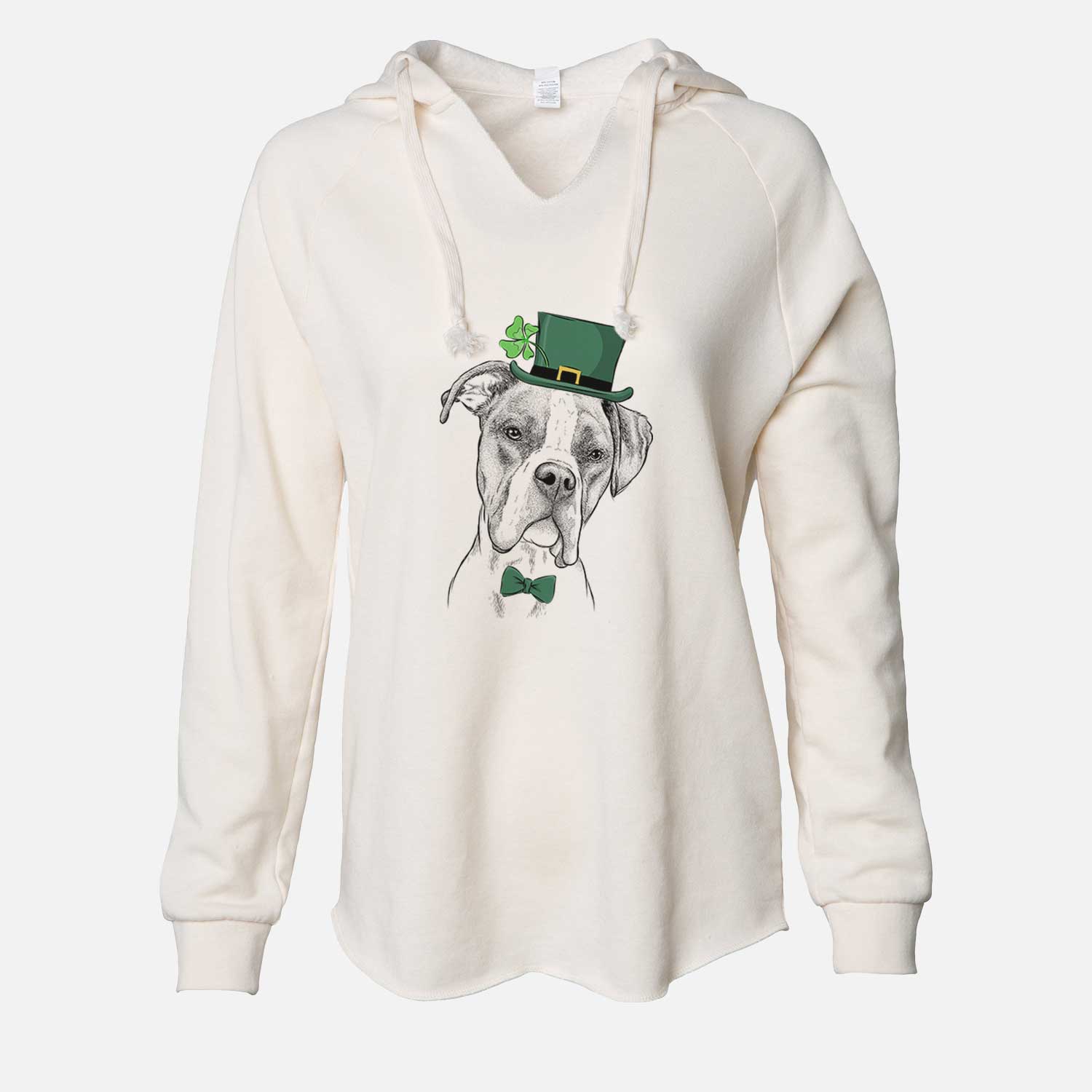 St. Patrick's Winston the Boxer - Cali Wave Hooded Sweatshirt - Image 7