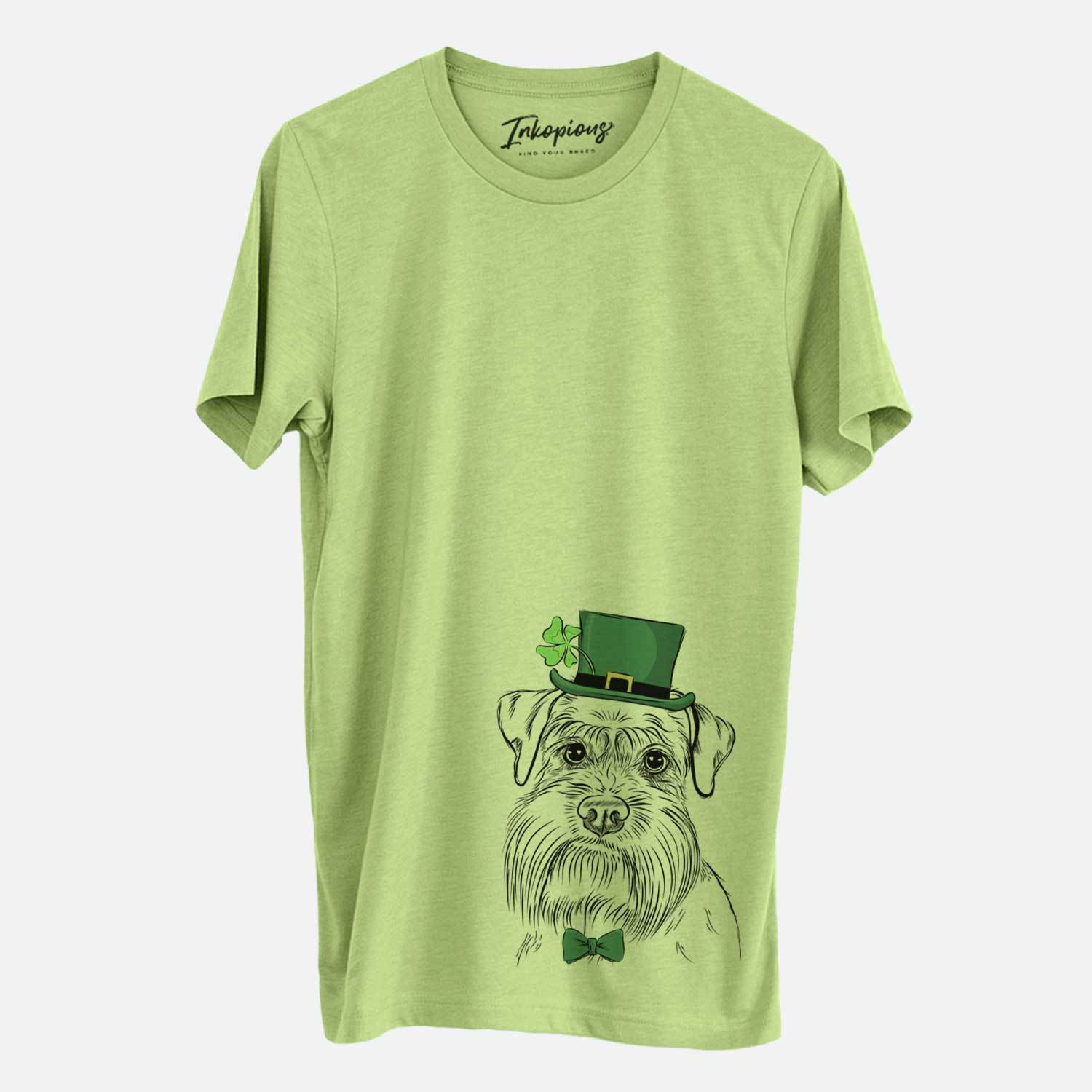 St. Patrick's Wrigley the Schnauzer - Unisex Crewneck - Image 3