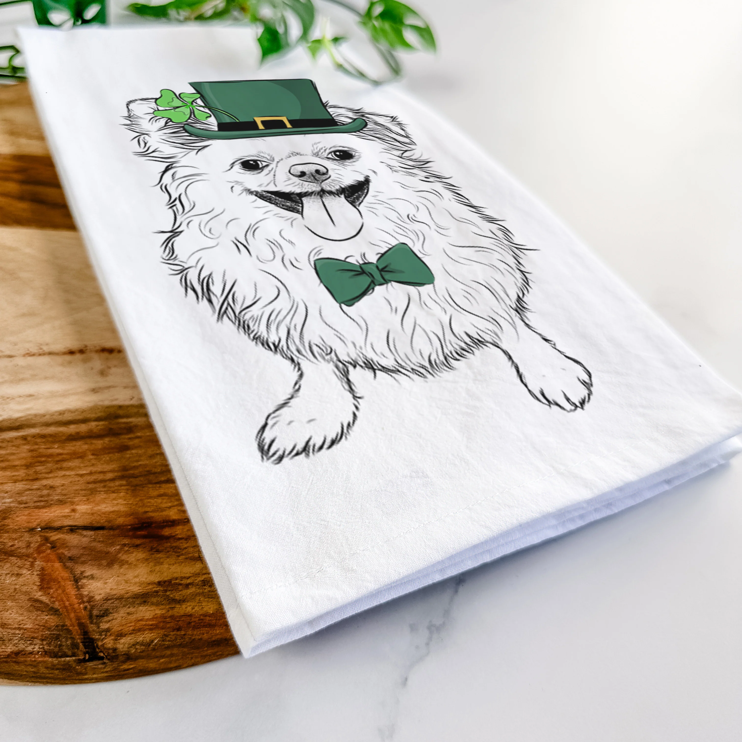 Stuart the Longhaired Chihuahua Tea Towel - Image 13