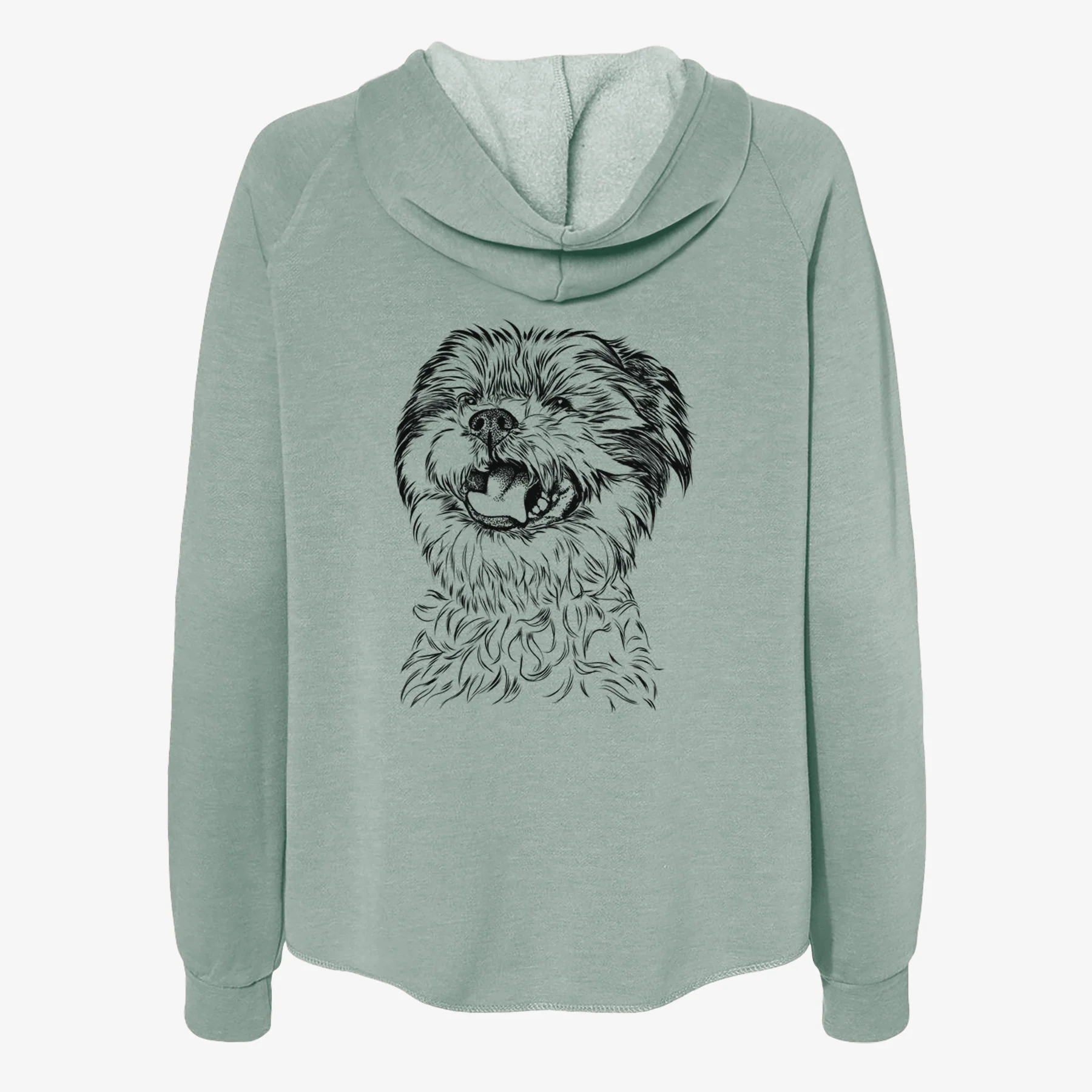 Sugar the Malshi - Women's Cali Wave Zip-Up Sweatshirt - Image 4