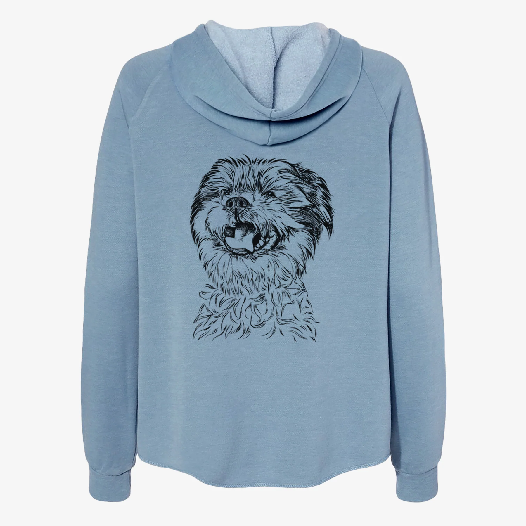 Sugar the Malshi - Women's Cali Wave Zip-Up Sweatshirt - Image 6