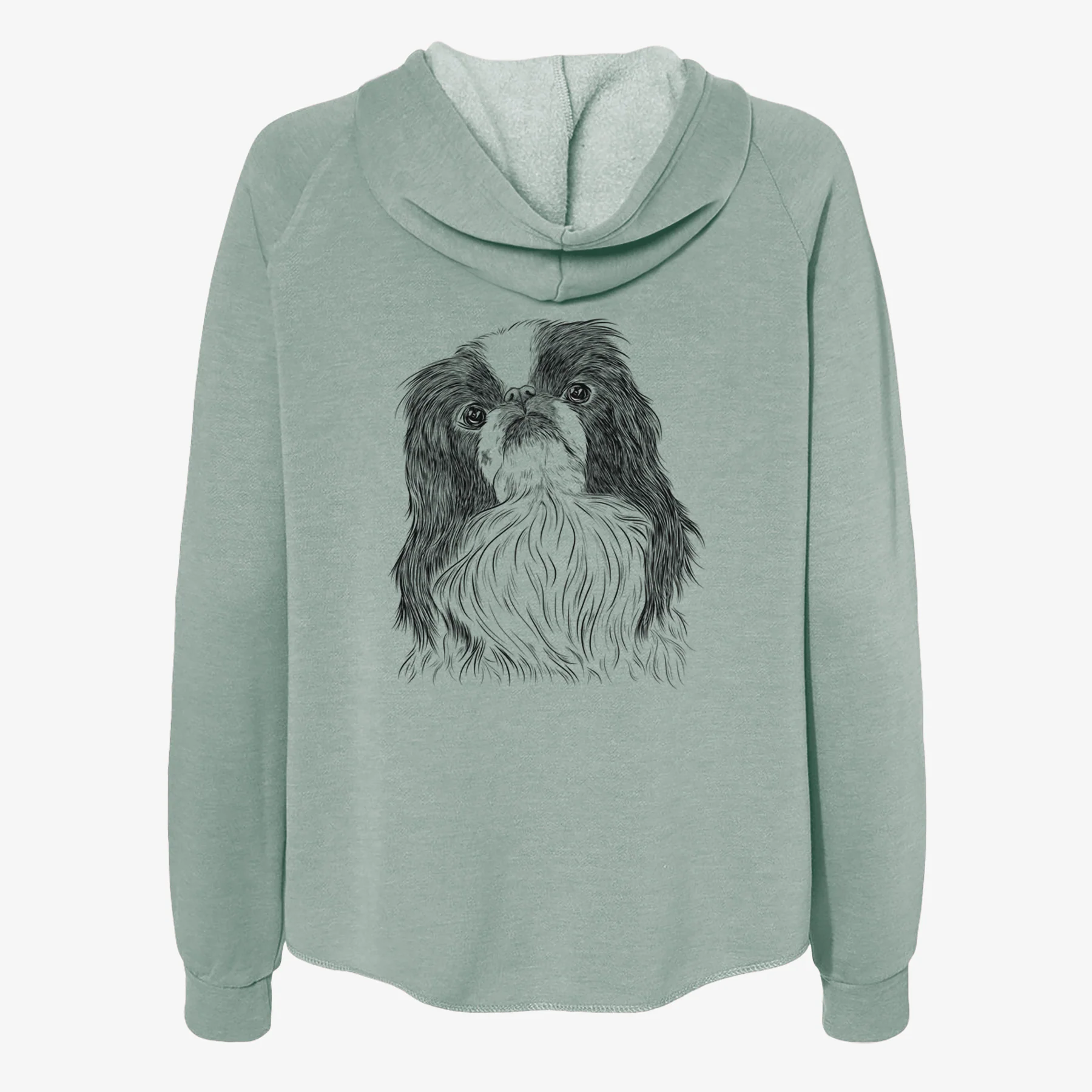 Suki the Japanese Chin - Women's Cali Wave Zip-Up Sweatshirt - Image 4