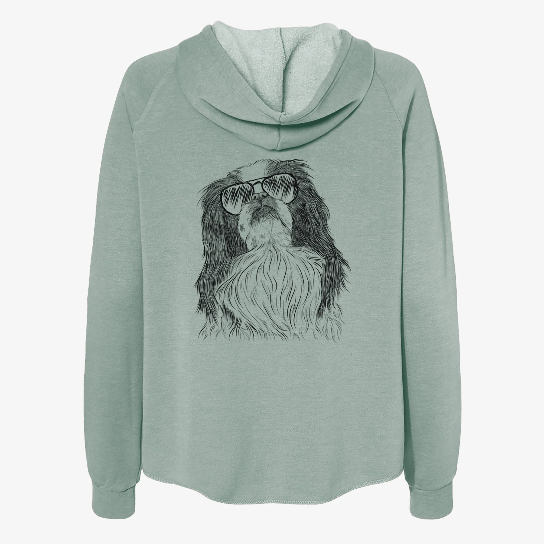 Suki the Japanese Chin - Women's Cali Wave Zip-Up Sweatshirt - Image 7