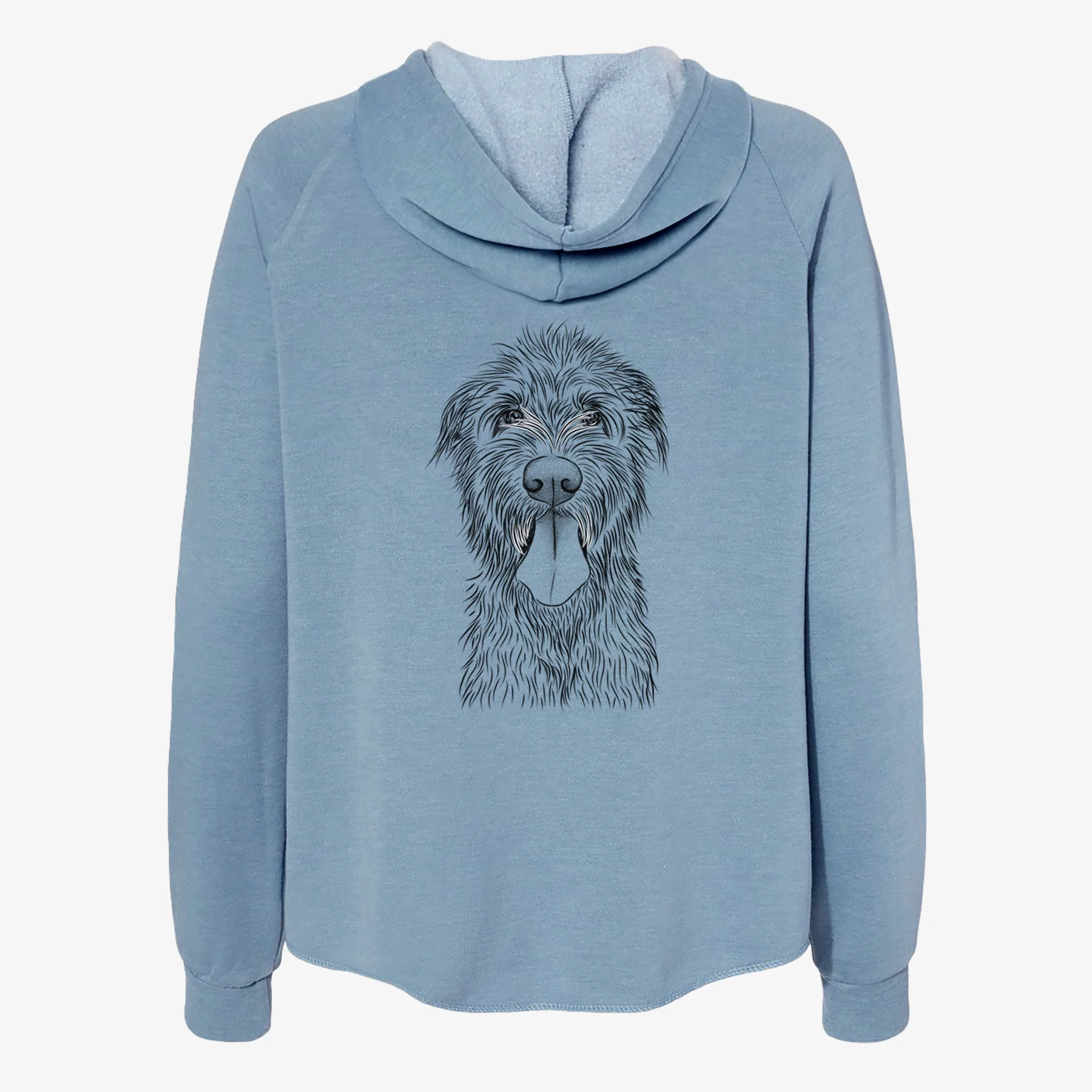 Sullivan the Irish Wolfhound - Women's Cali Wave Zip-Up Sweatshirt - Image 6