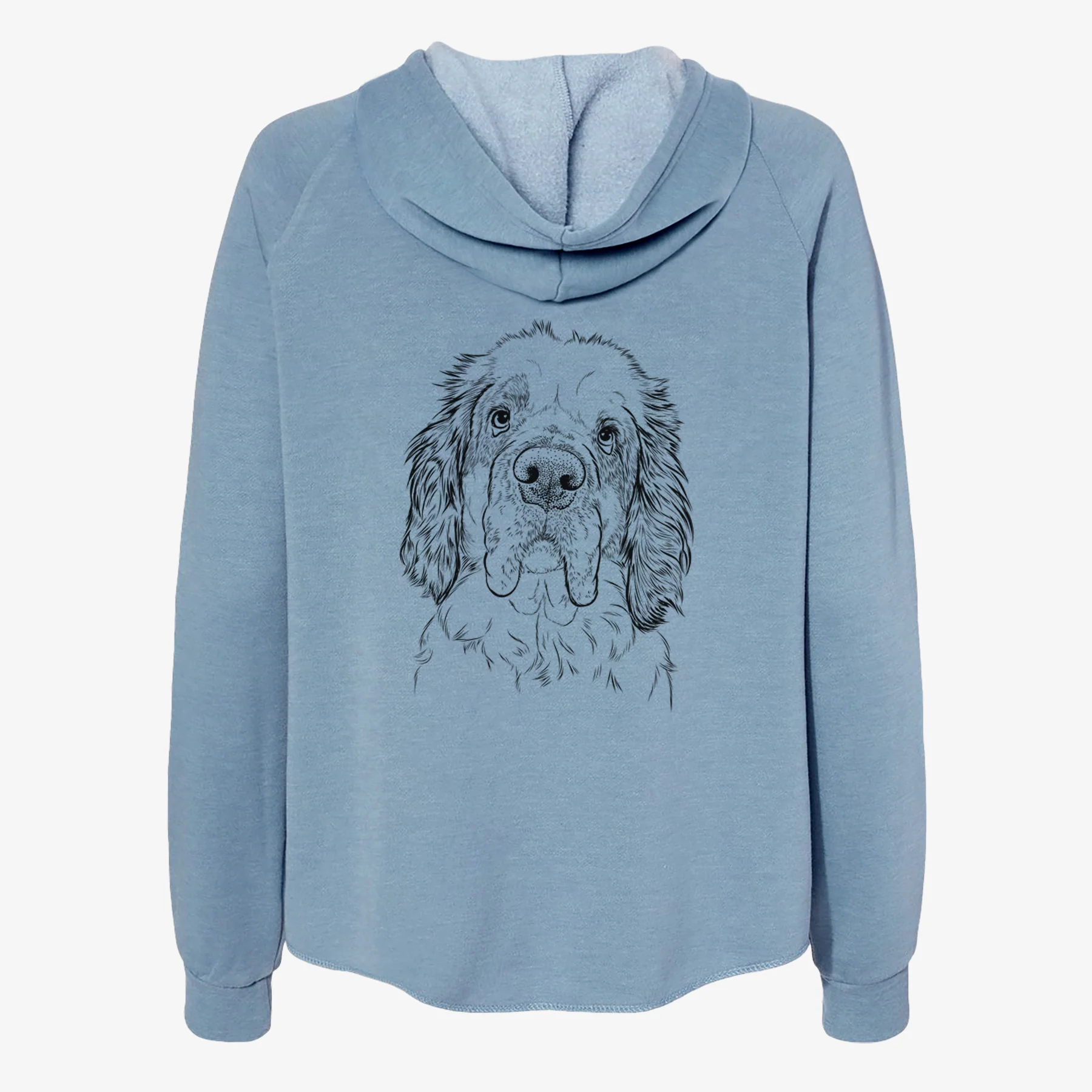Sully the Clumber Spaniel - Women's Cali Wave Zip-Up Sweatshirt - Image 6