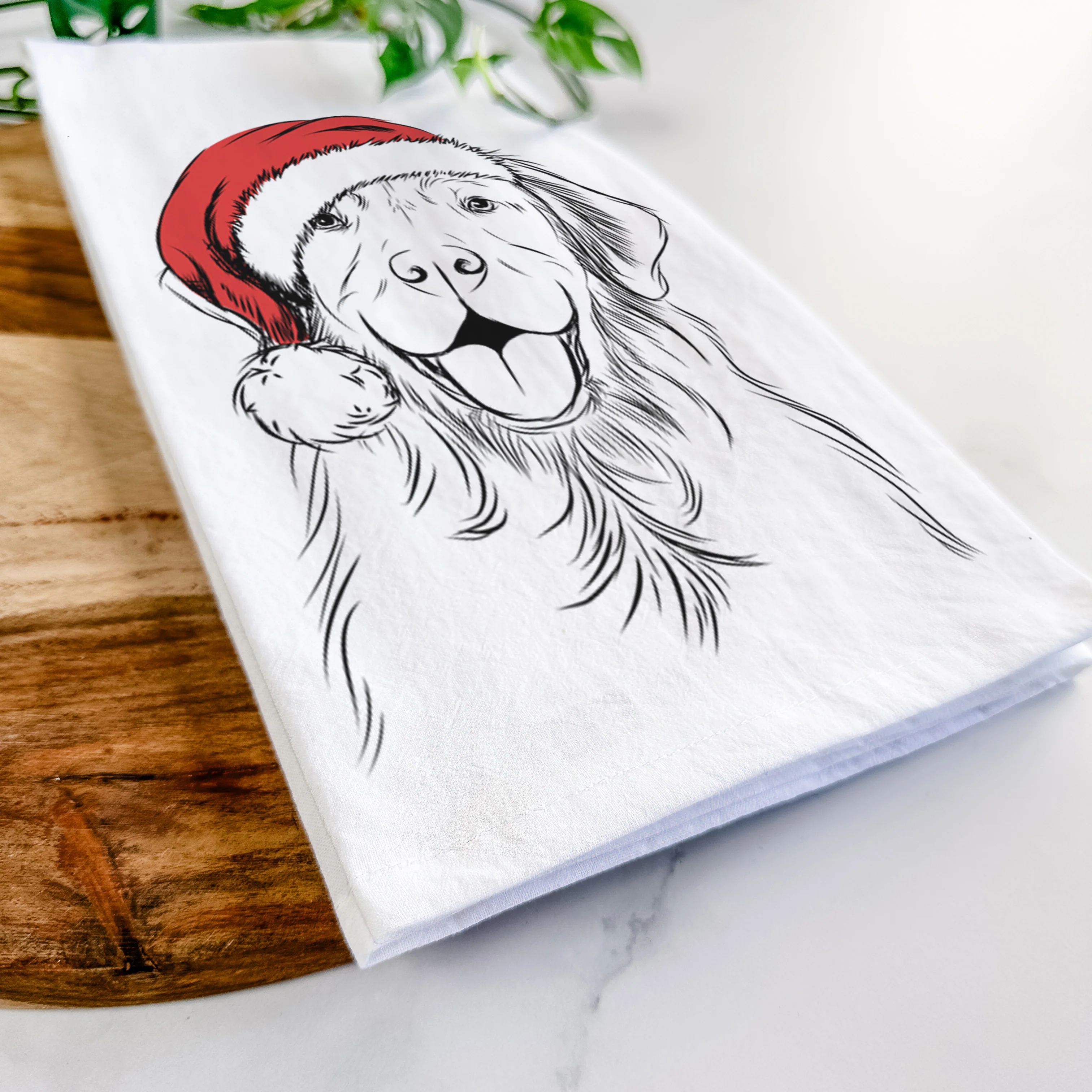 Sunny the Golden Retriever Tea Towel - Image 9
