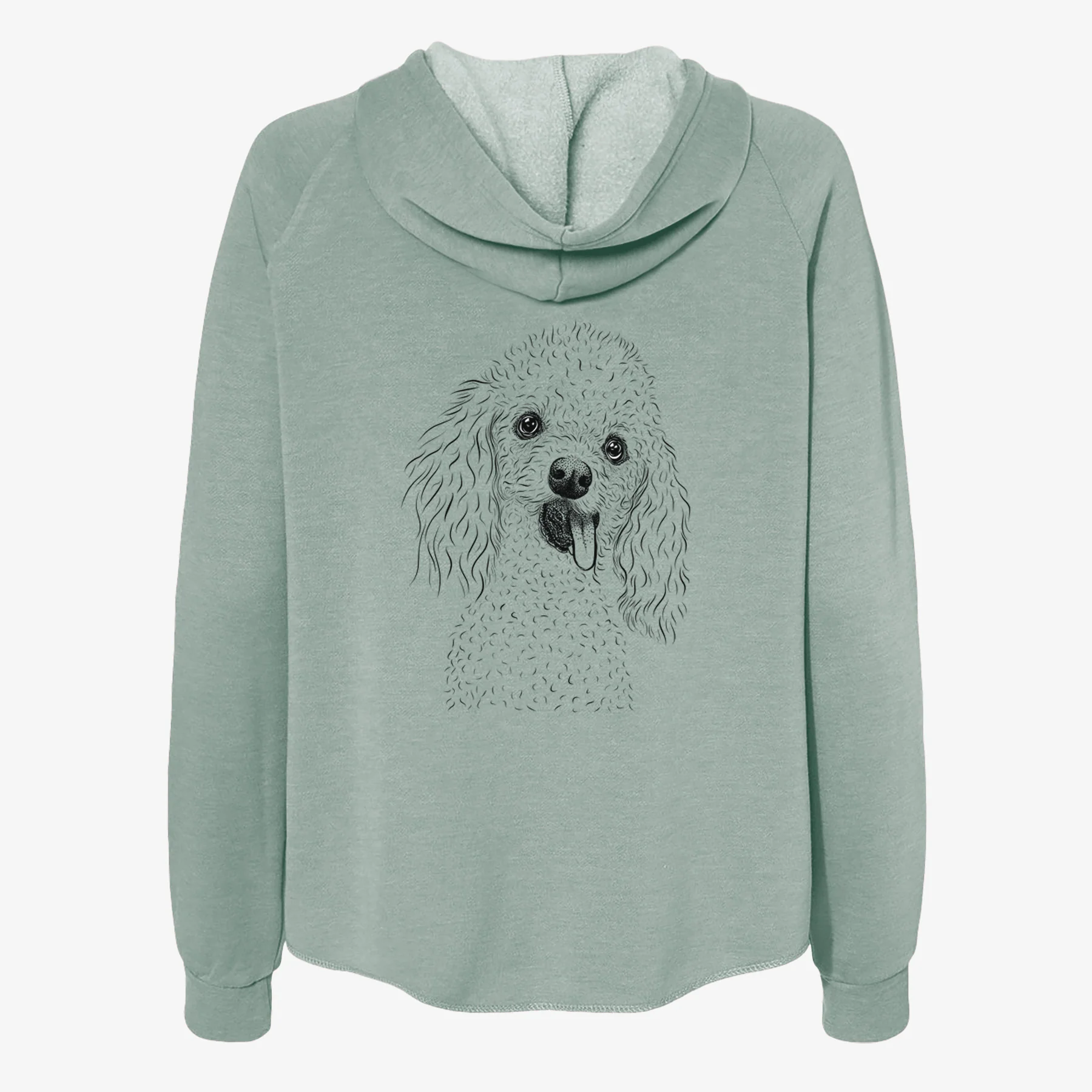 Super Joey the Toy Poodle - Women's Cali Wave Zip-Up Sweatshirt - Image 4
