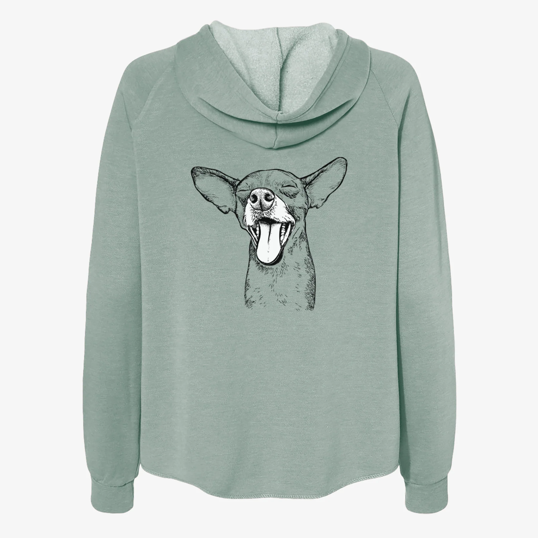 SweetBailey the Chihuahua Mix - Women's Cali Wave Zip-Up Sweatshirt - Image 4