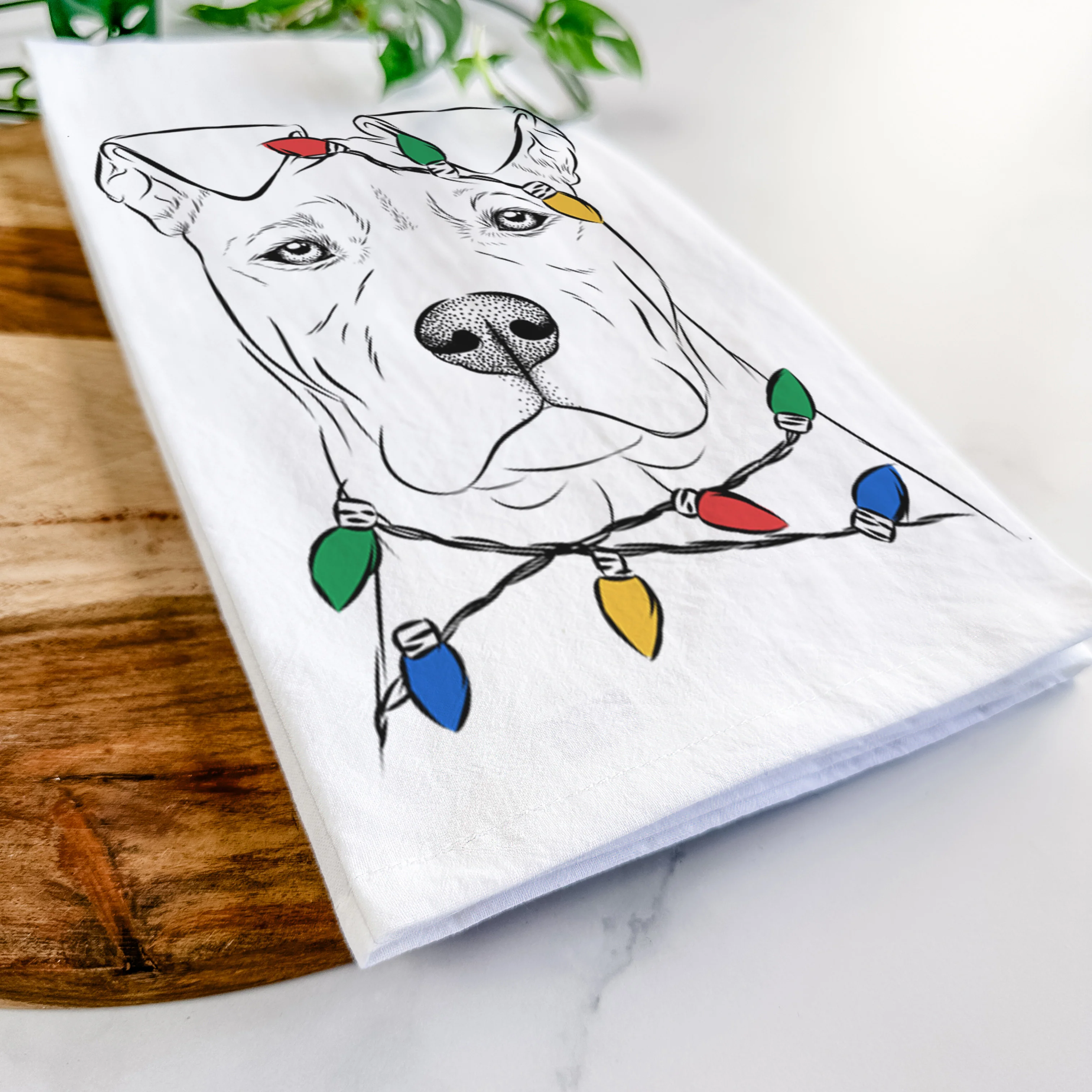 Sweet Finn the Mixed Breed Tea Towel - Image 10