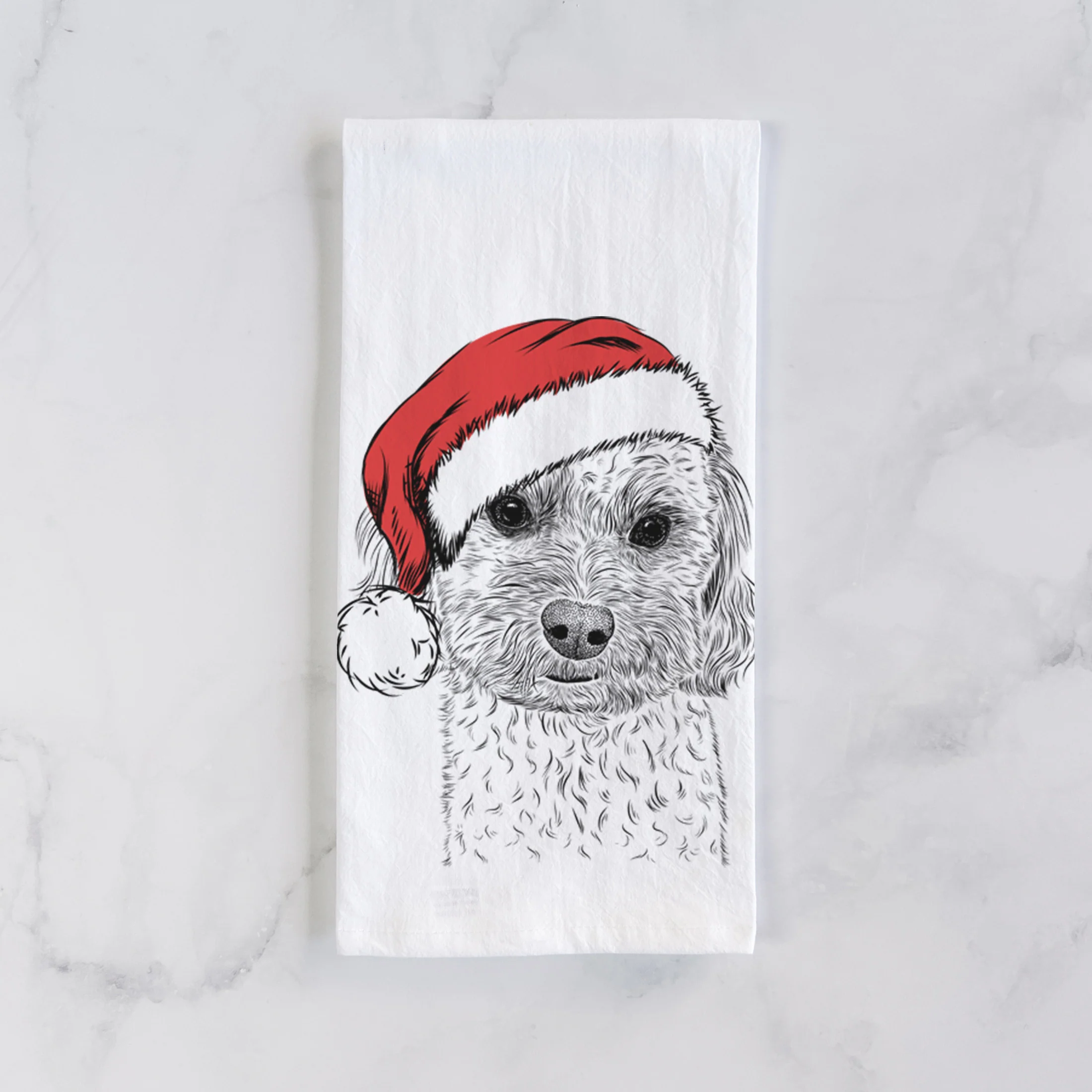 Sweet George the Mixed Breed Tea Towel - Image 2
