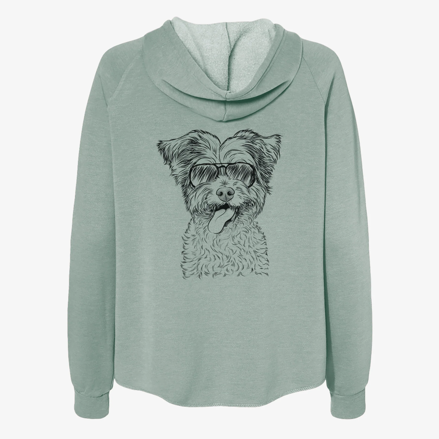 Sweetie the Terrier Mix - Women's Cali Wave Zip-Up Sweatshirt - Image 7