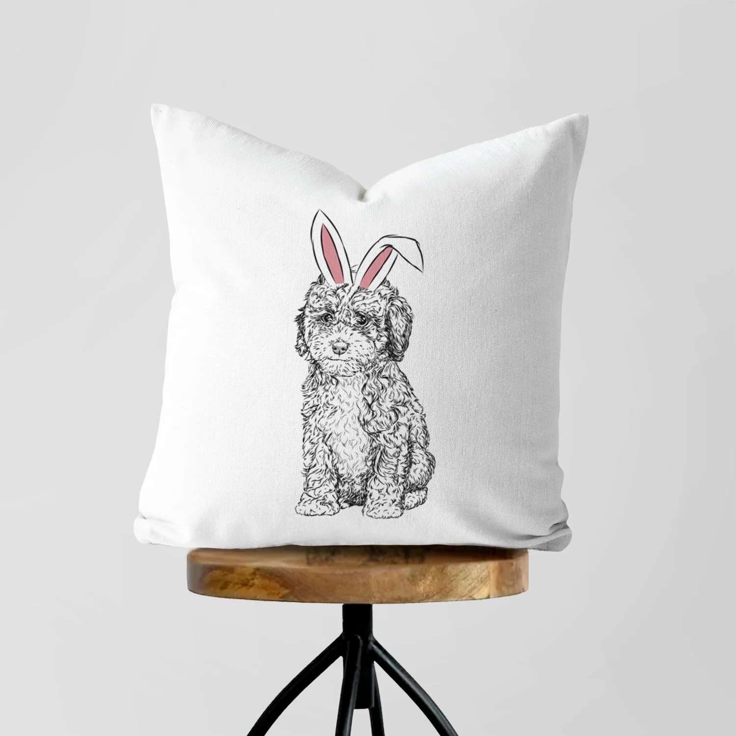 Sweet Tea the Mini Doodle - Throw Pillow Cover - Image 5