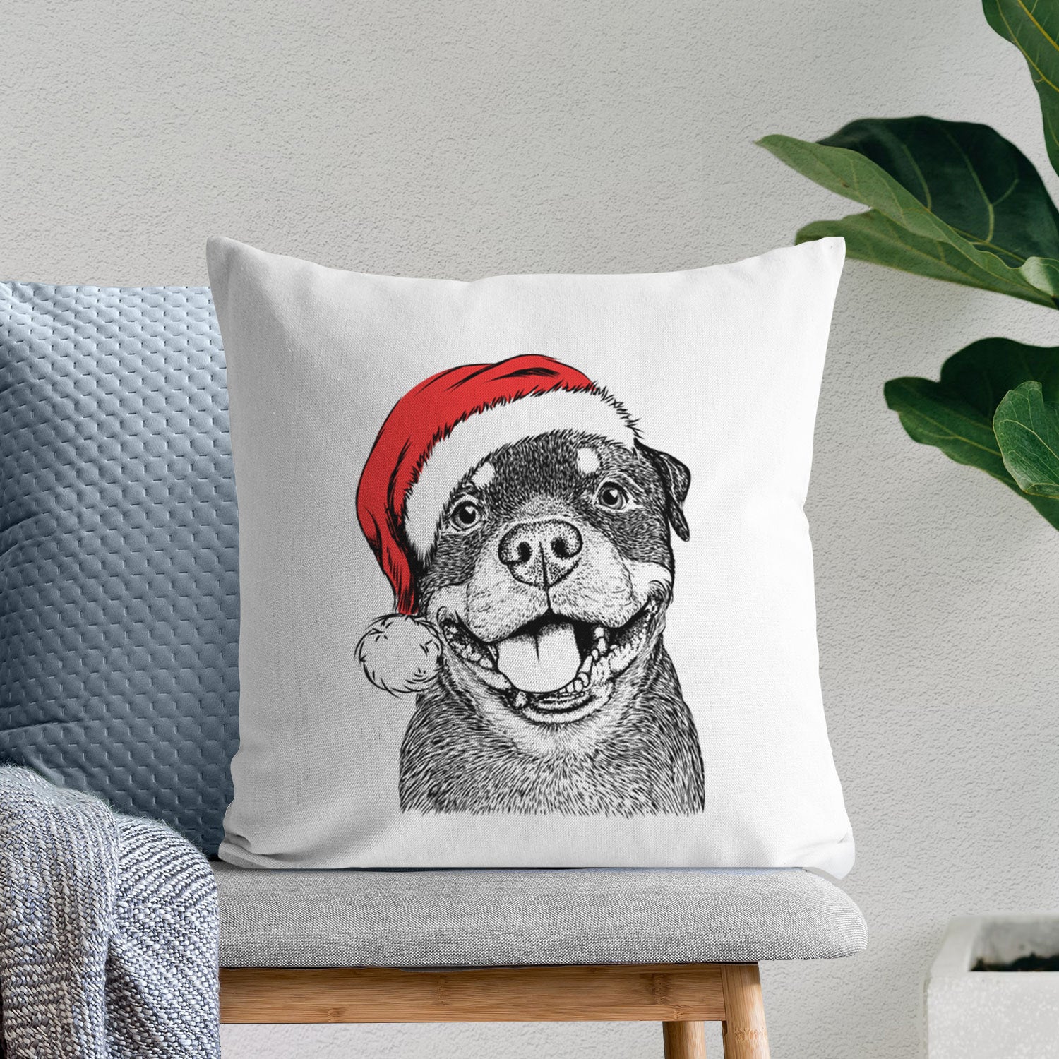 Talos the Rottweiler - Throw Pillow Cover - Image 10