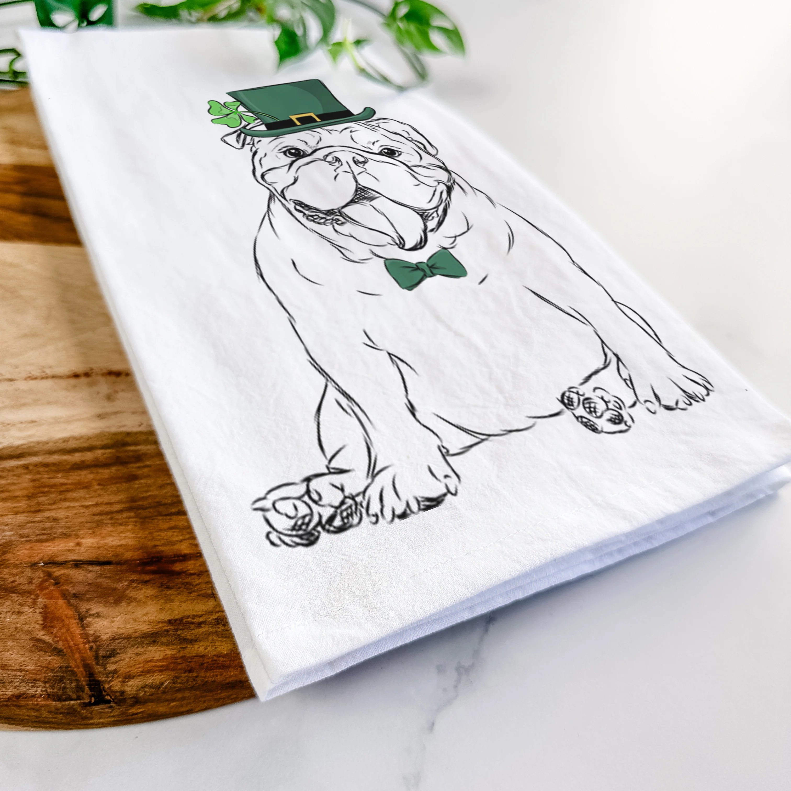 Tank the English Bulldog Tea Towel - Image 13