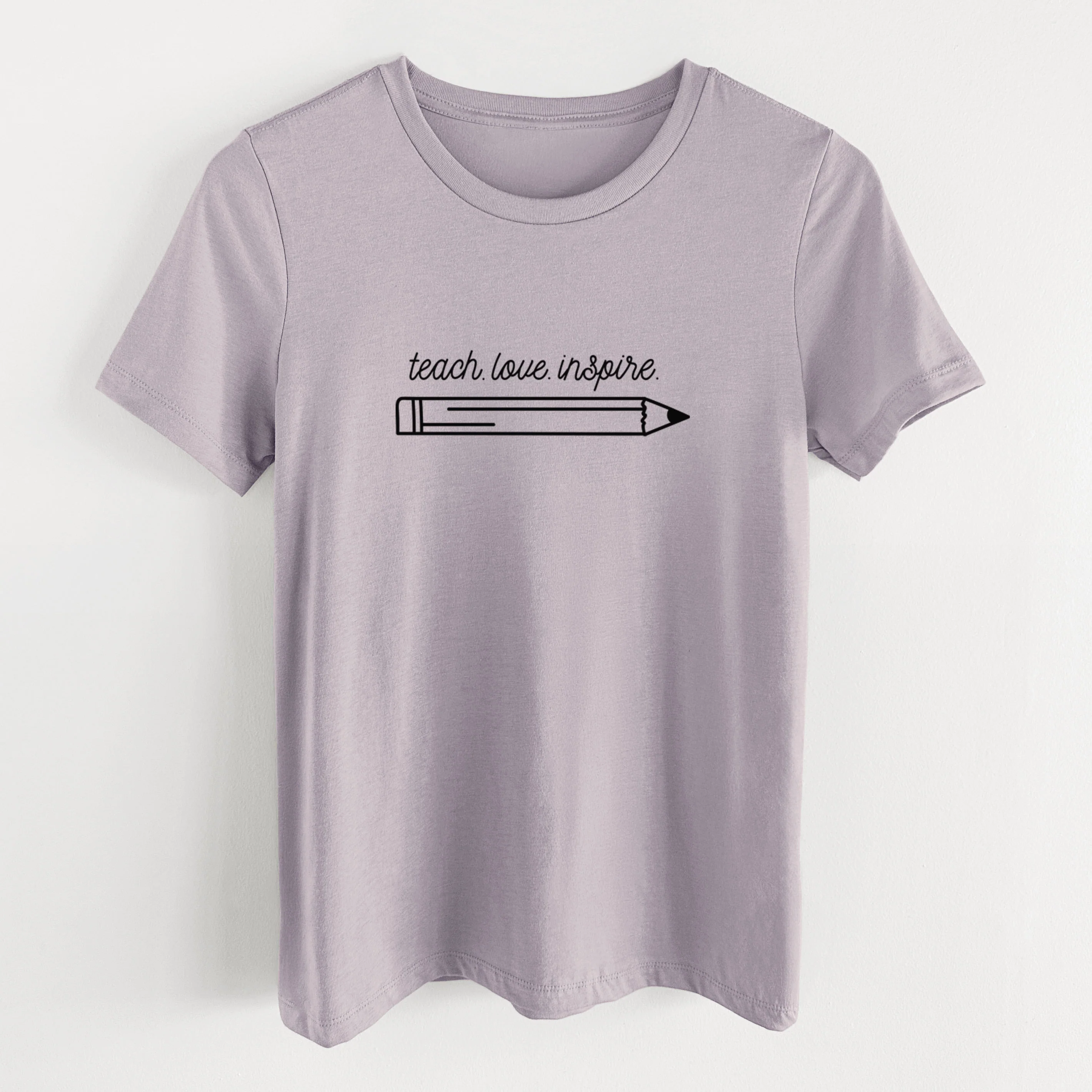 teach. love. inspire. - Women's Lightweight Relaxed Fit 100% Cotton Crewneck