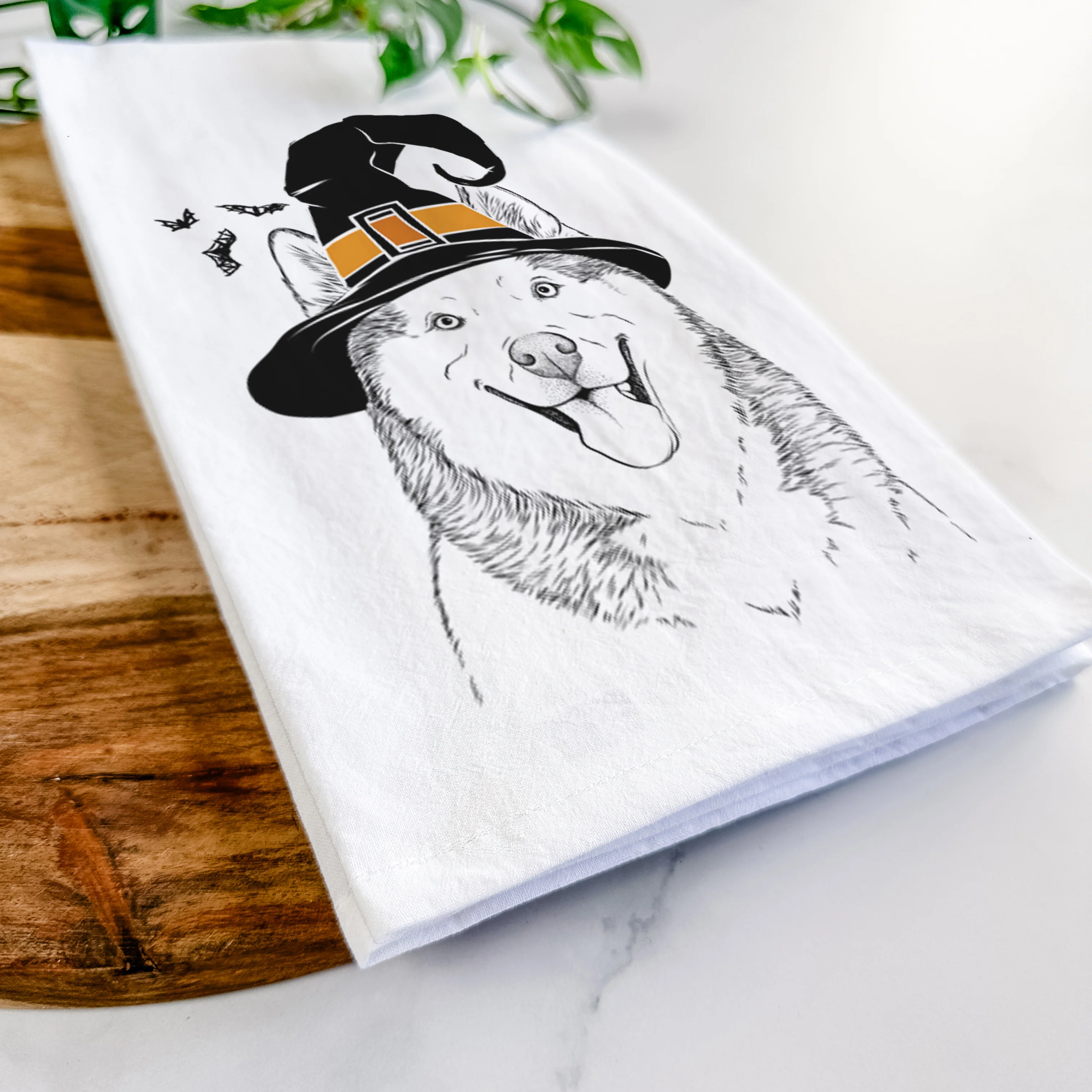 Teak the Siberian Husky Tea Towel - Image 8