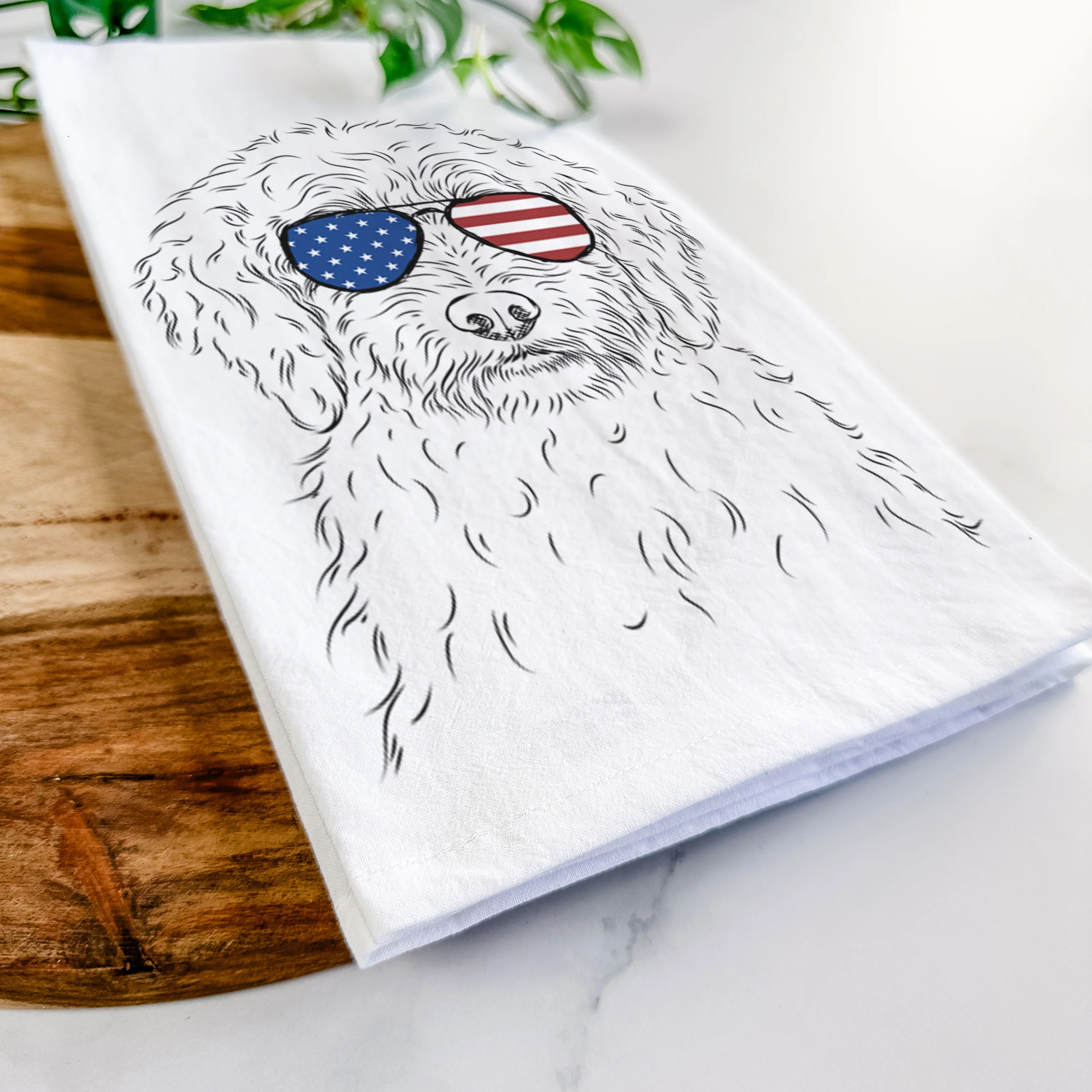 Teddy the Labradoodle Tea Towel - Image 12