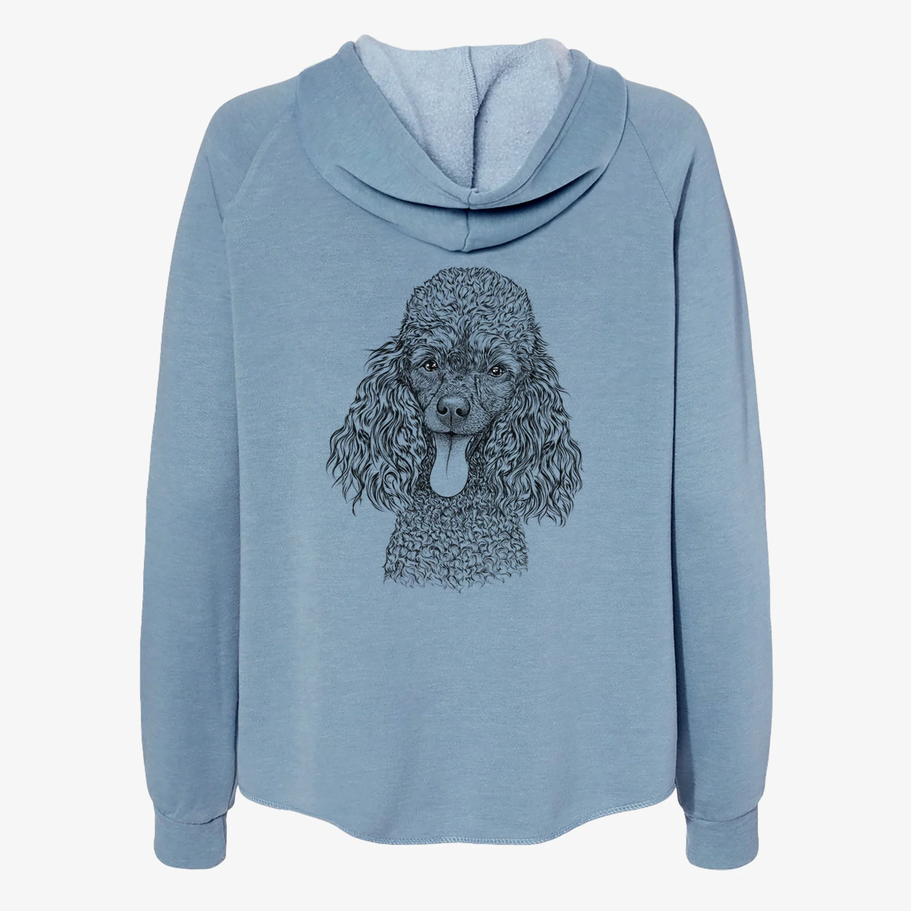 Teddy the Mini Poodle - Women's Cali Wave Zip-Up Sweatshirt - Image 6