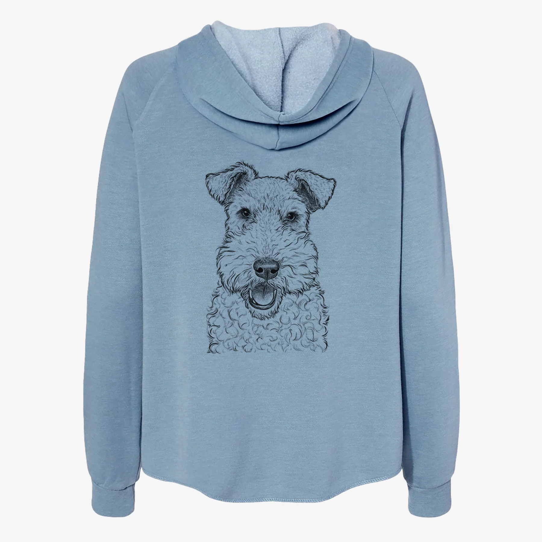 Ted the Wire Fox Terrier - Women's Cali Wave Zip-Up Sweatshirt - Image 6