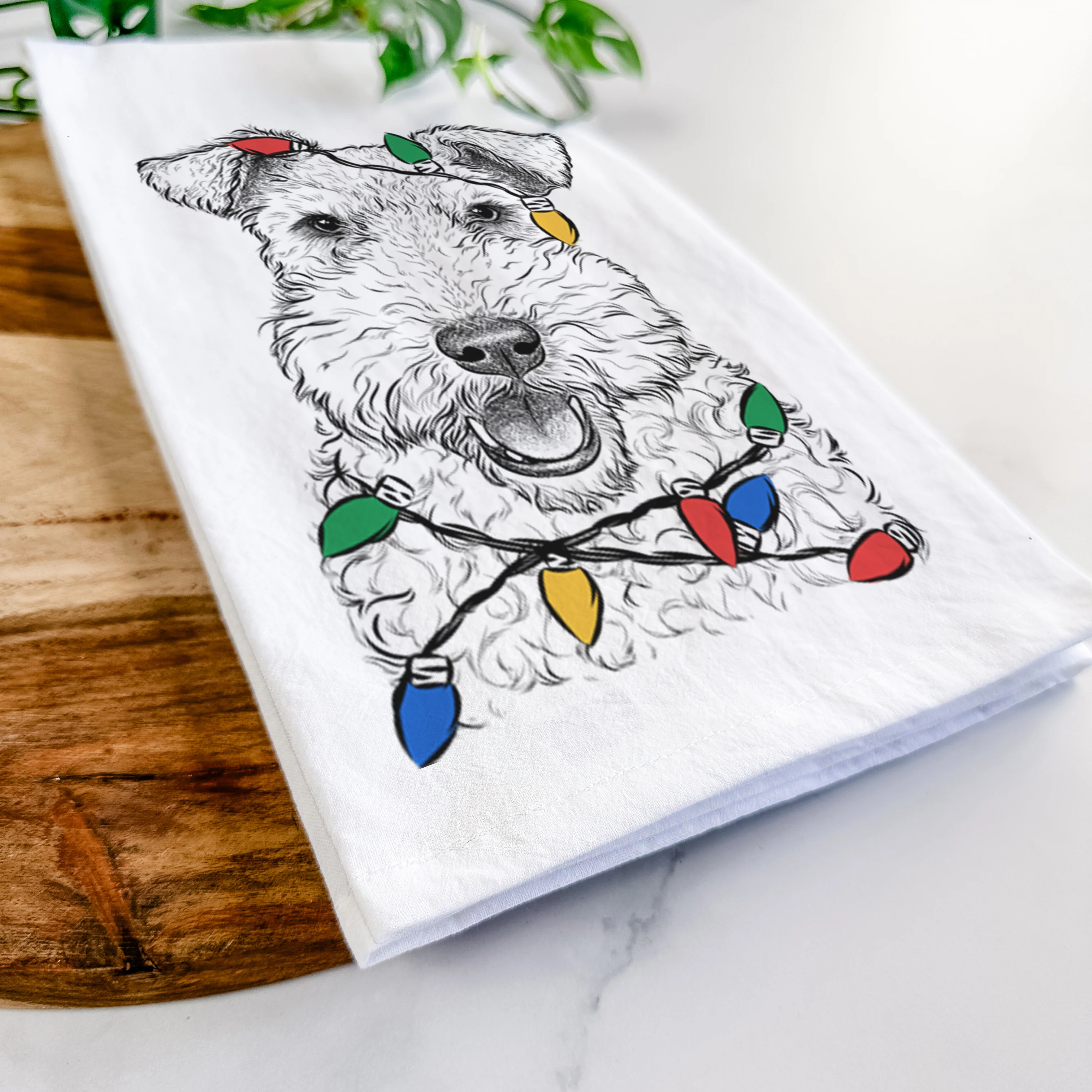 Ted the Wire Fox Terrier Tea Towel - Image 10