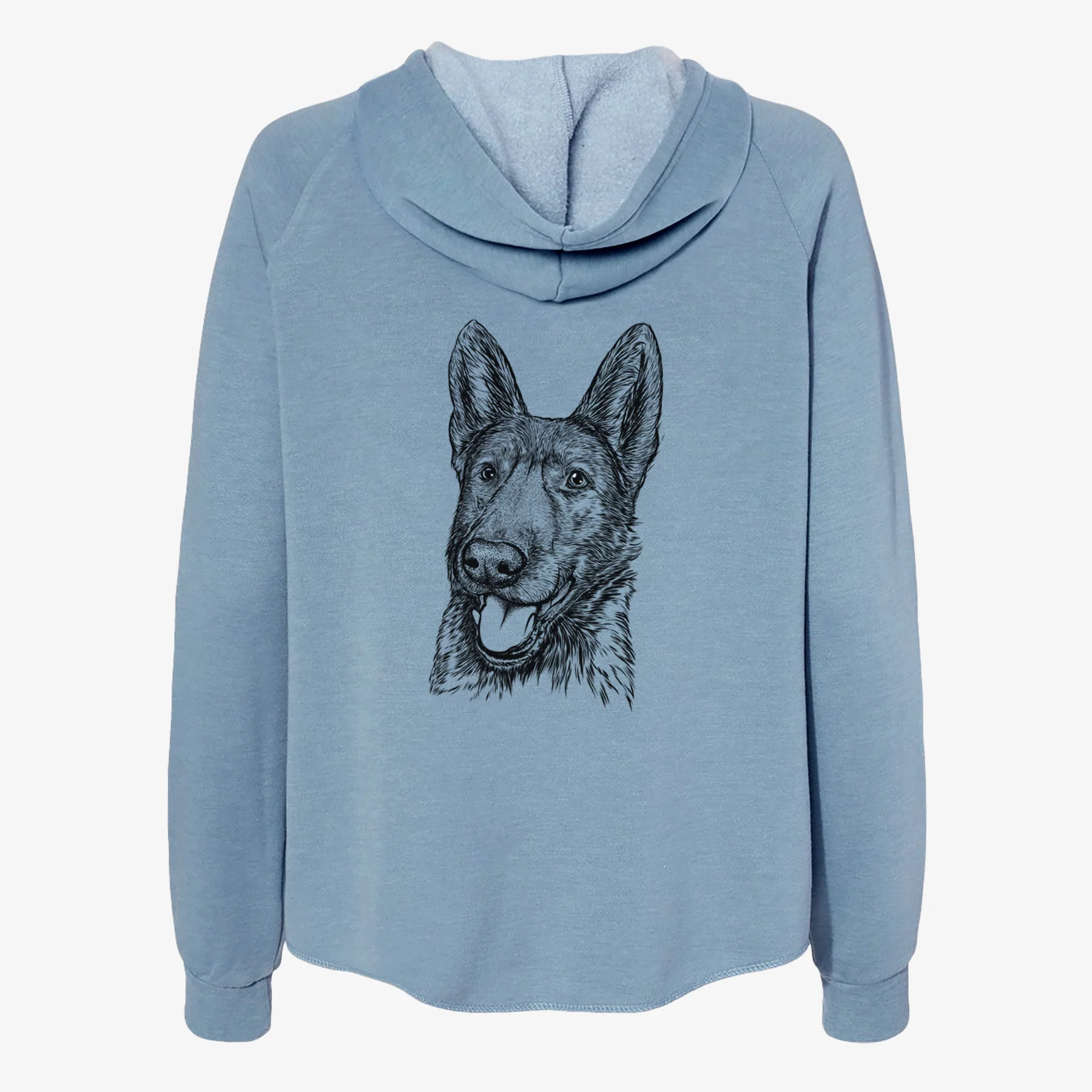 Tena the German Shepherd - Women's Cali Wave Zip-Up Sweatshirt - Image 6