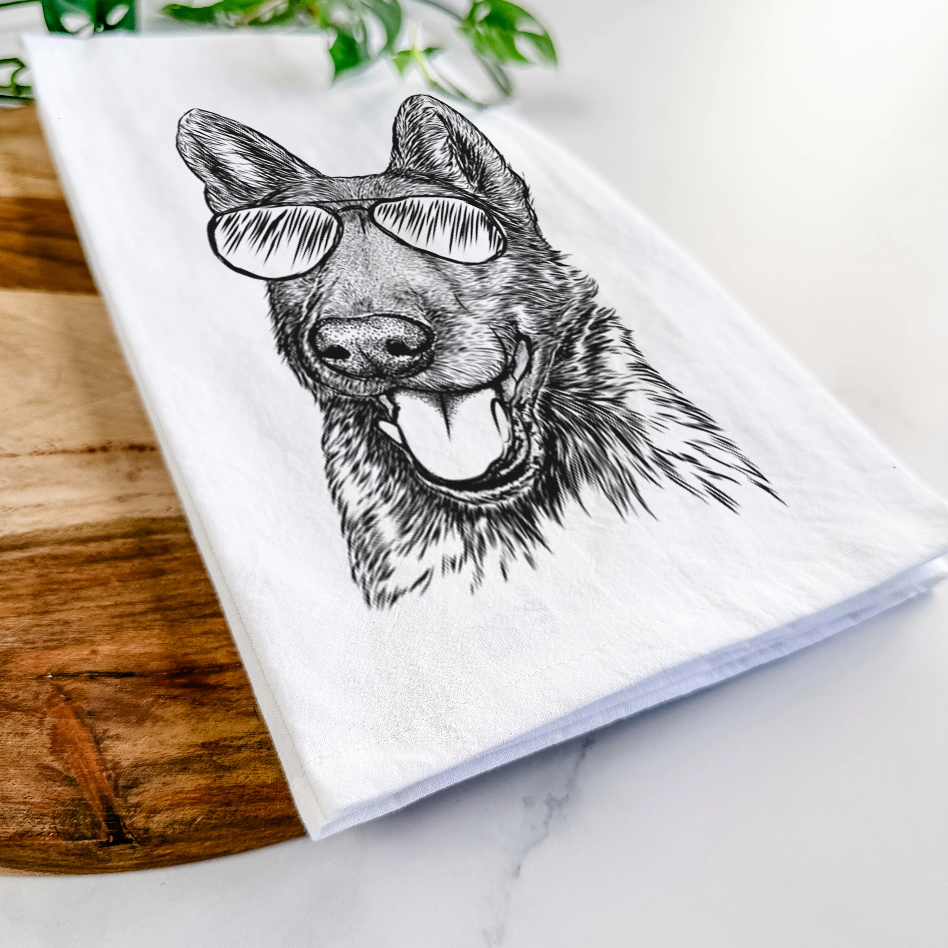 Tena the German Shepherd Tea Towel - Image 6