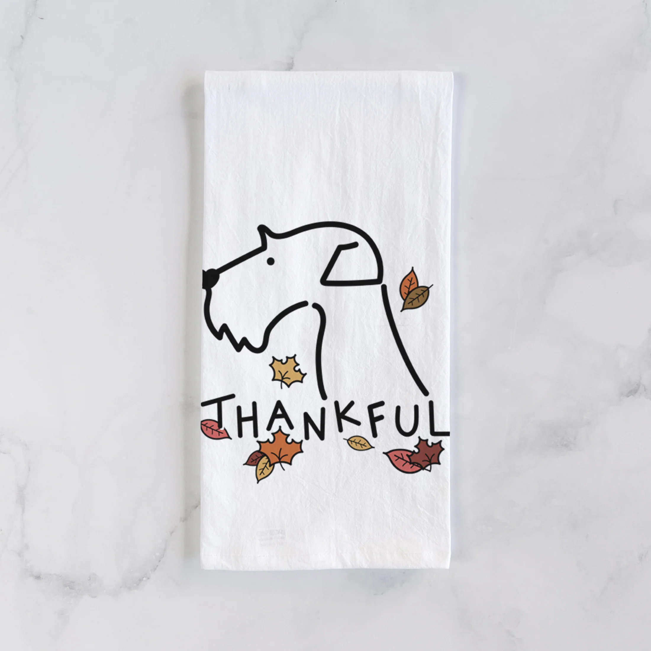 Thankful Airedale Terrier - Tea Towel - Image 2