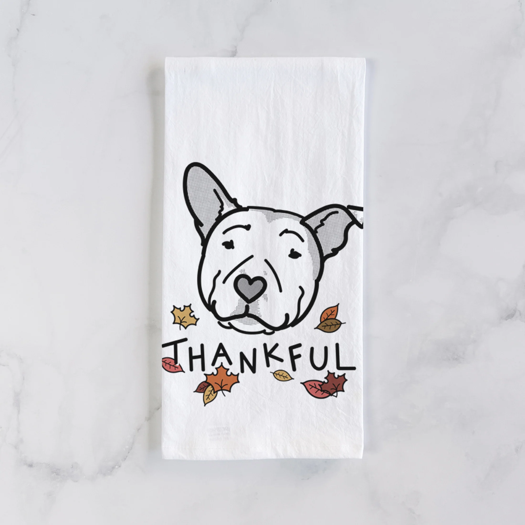 Thankful Pitbull - Archer - Tea Towel - Image 2